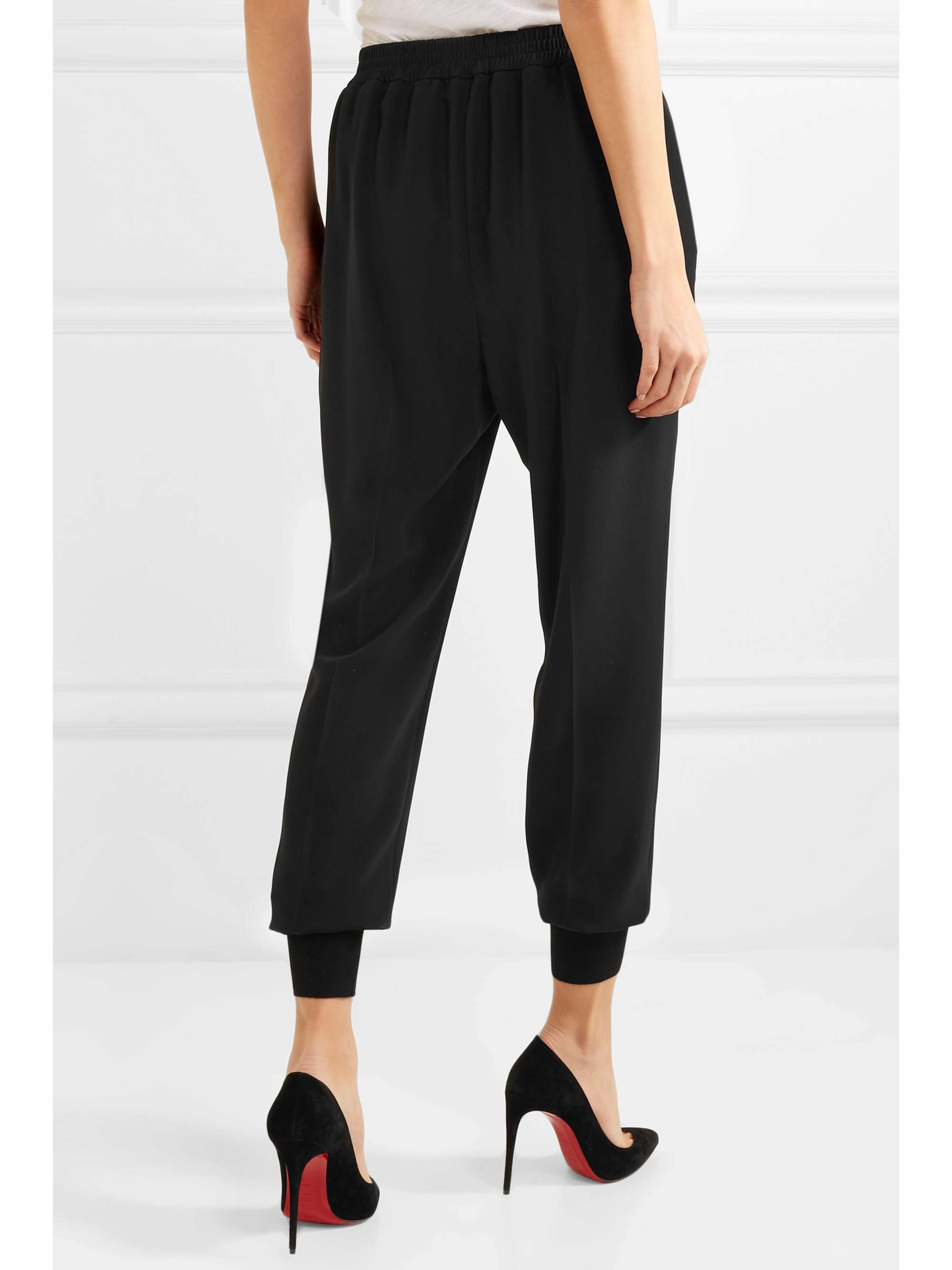 STELLA MCCARTNEY + NET SUSTAIN Julia stretch-cady track pants