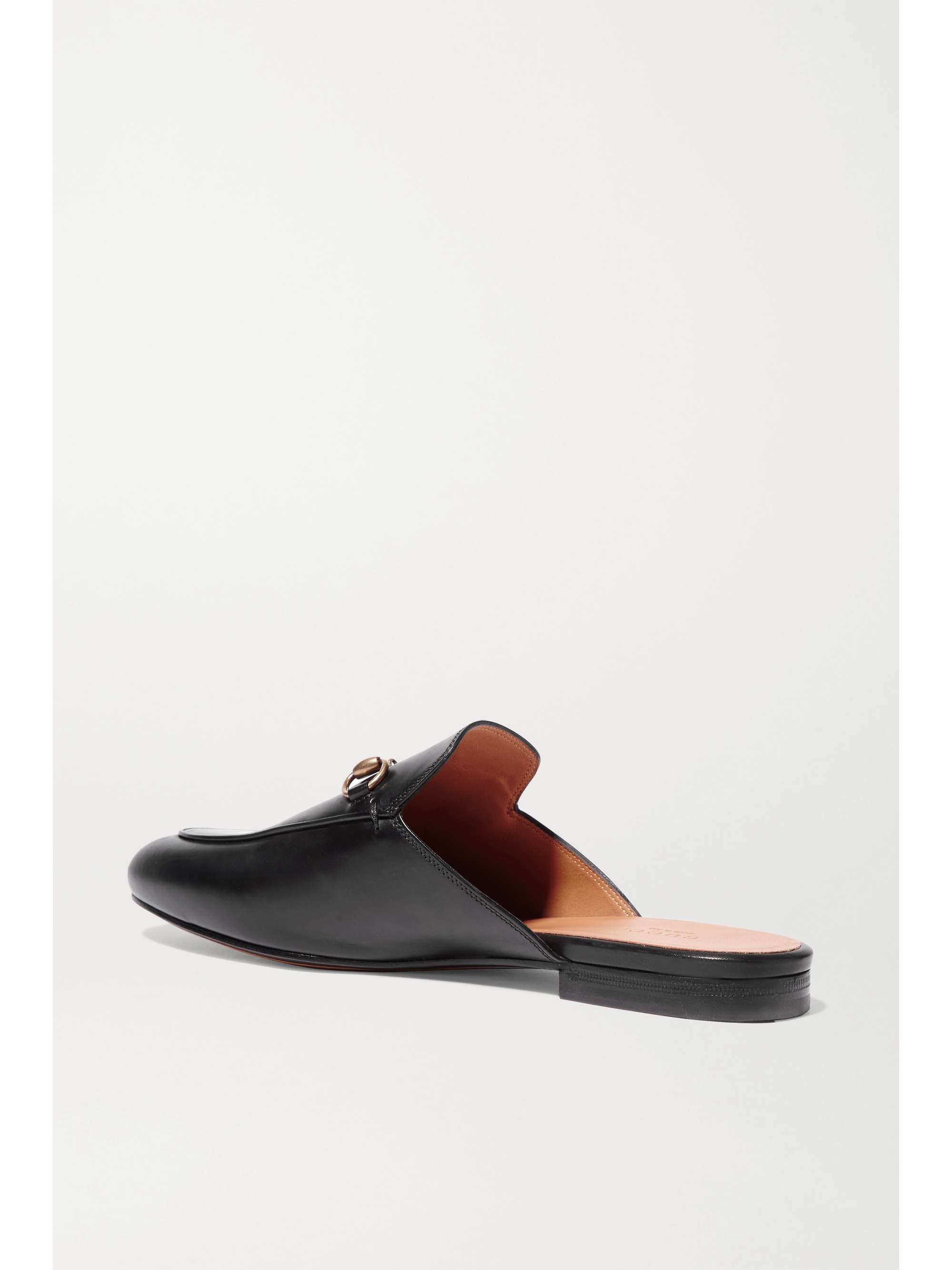 GUCCI Princetown horsebit-detailed leather slippers