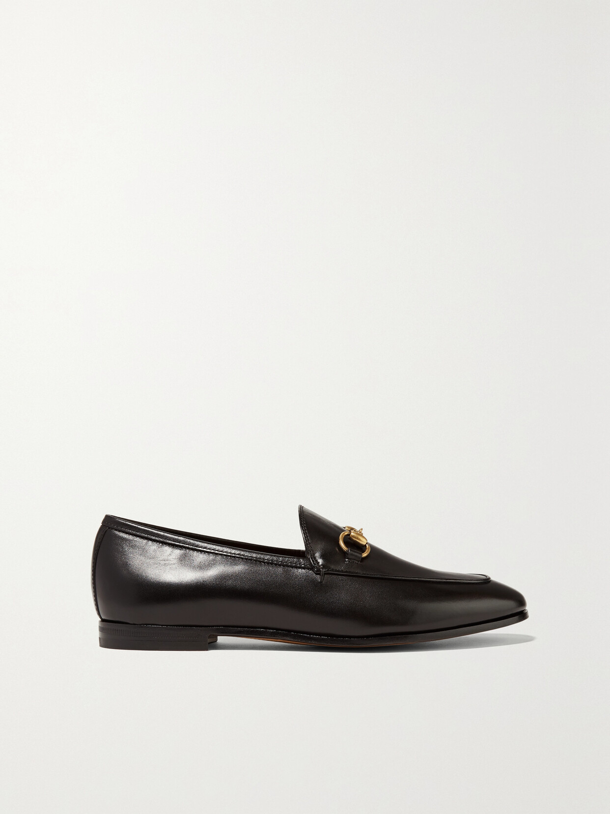 Gucci Jordaan Horsebit-detailed Leather Loafers