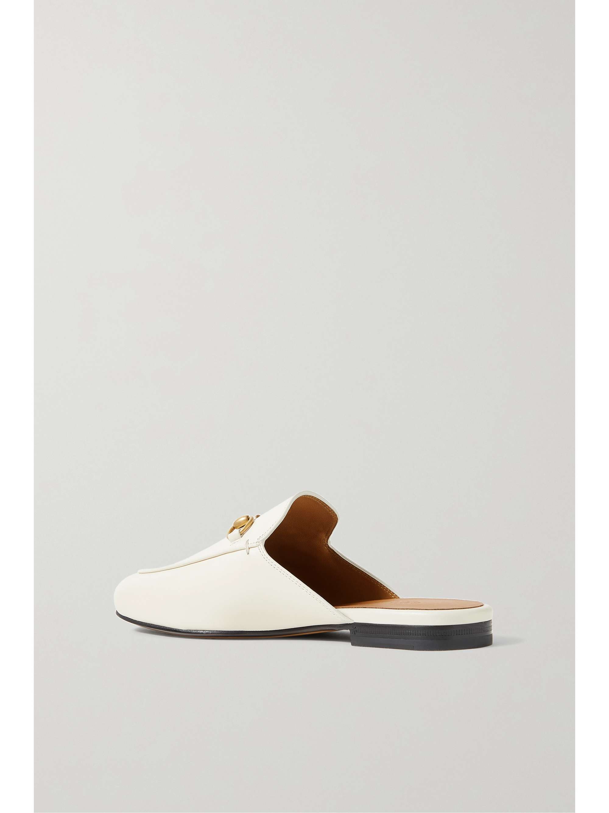 GUCCI Princetown horsebit-detailed leather slippers