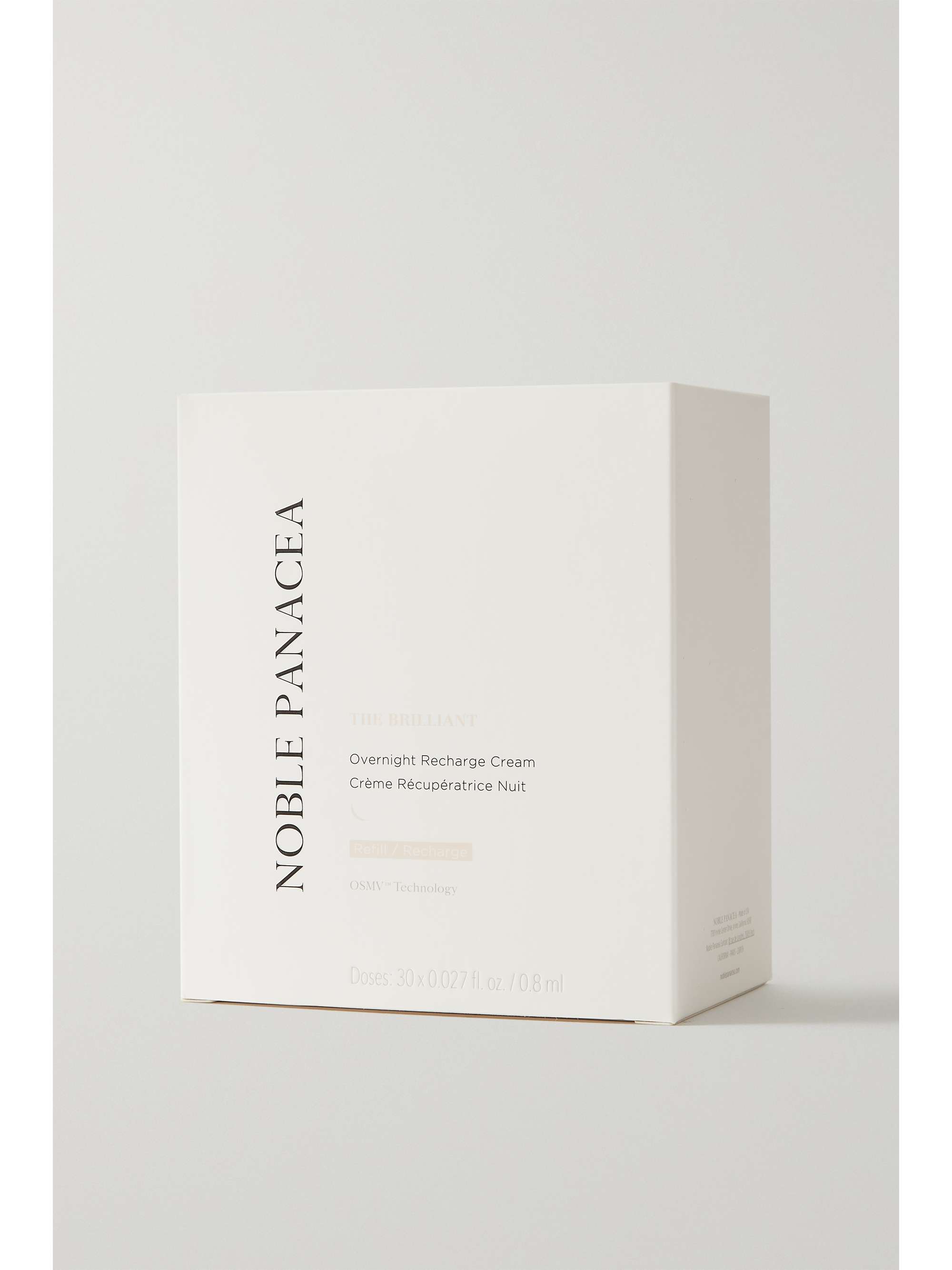 NOBLE PANACEA + NET SUSTAIN The Brilliant Overnight Recharge Cream Refill, 30 x 0.8ml