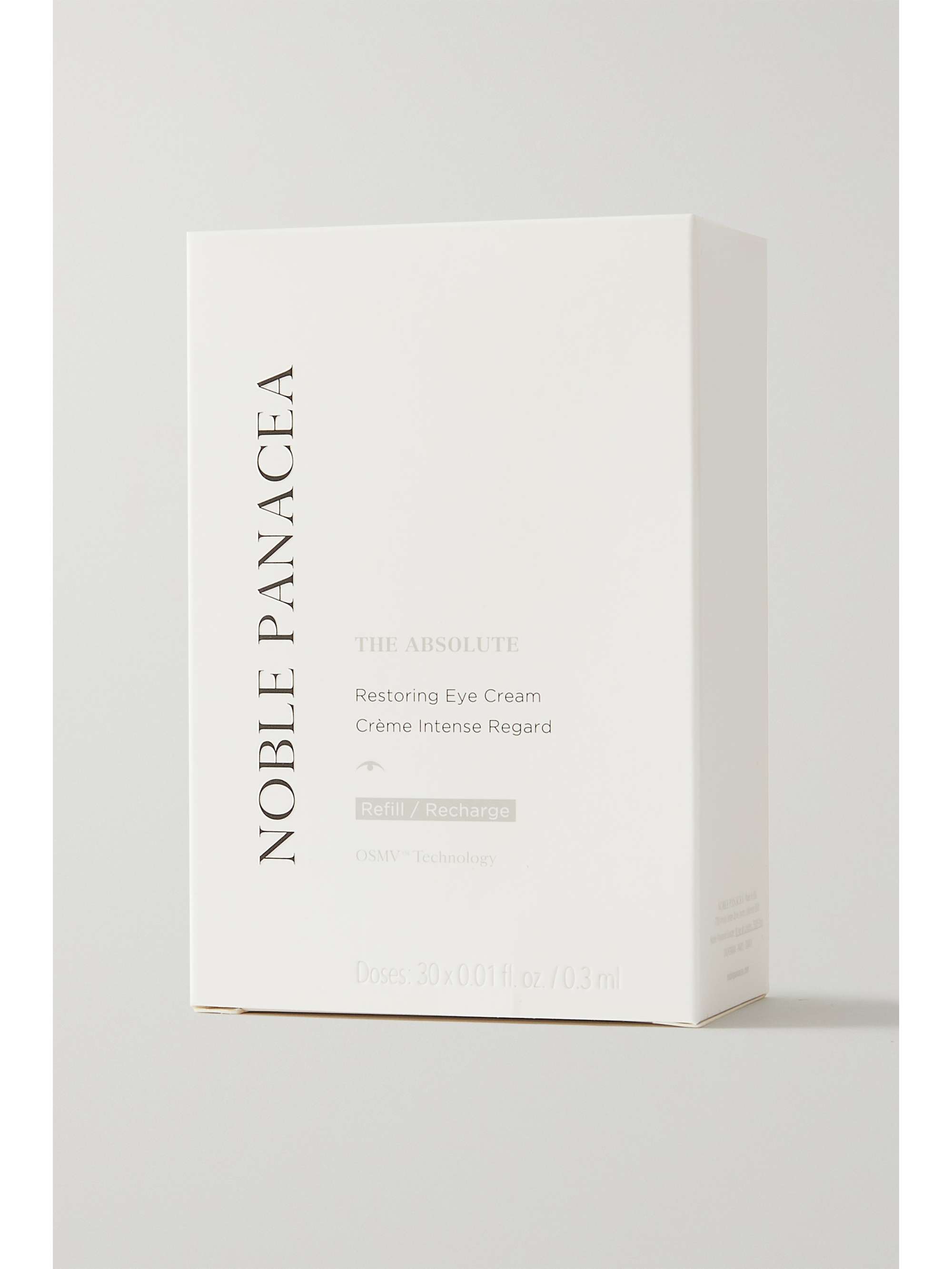 NOBLE PANACEA + NET SUSTAIN The Absolute Restoring Eye Cream Refill, 30 x 0.3 ml