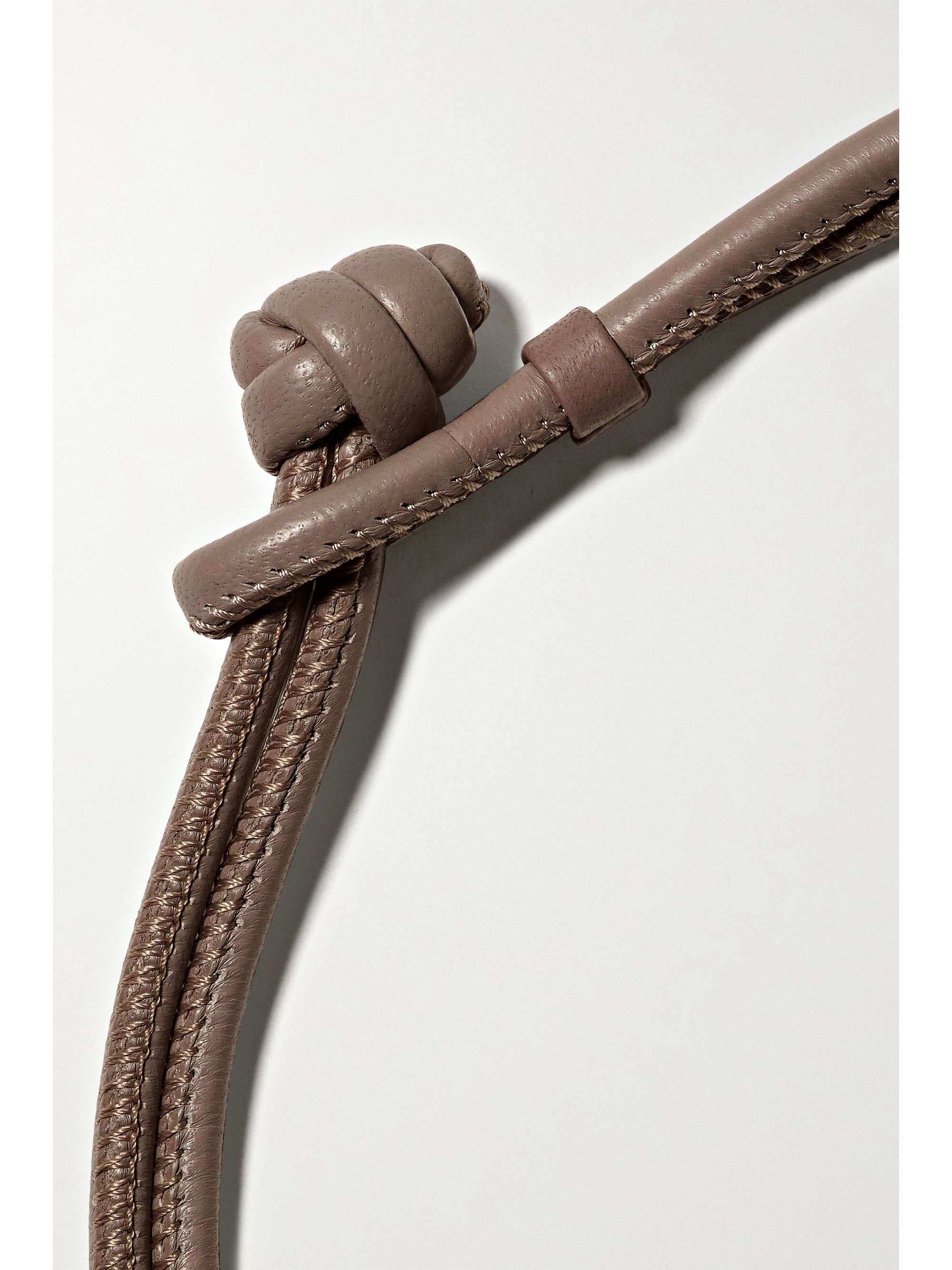MIZUKI Convertible 14-karat gold, leather and pearl necklace