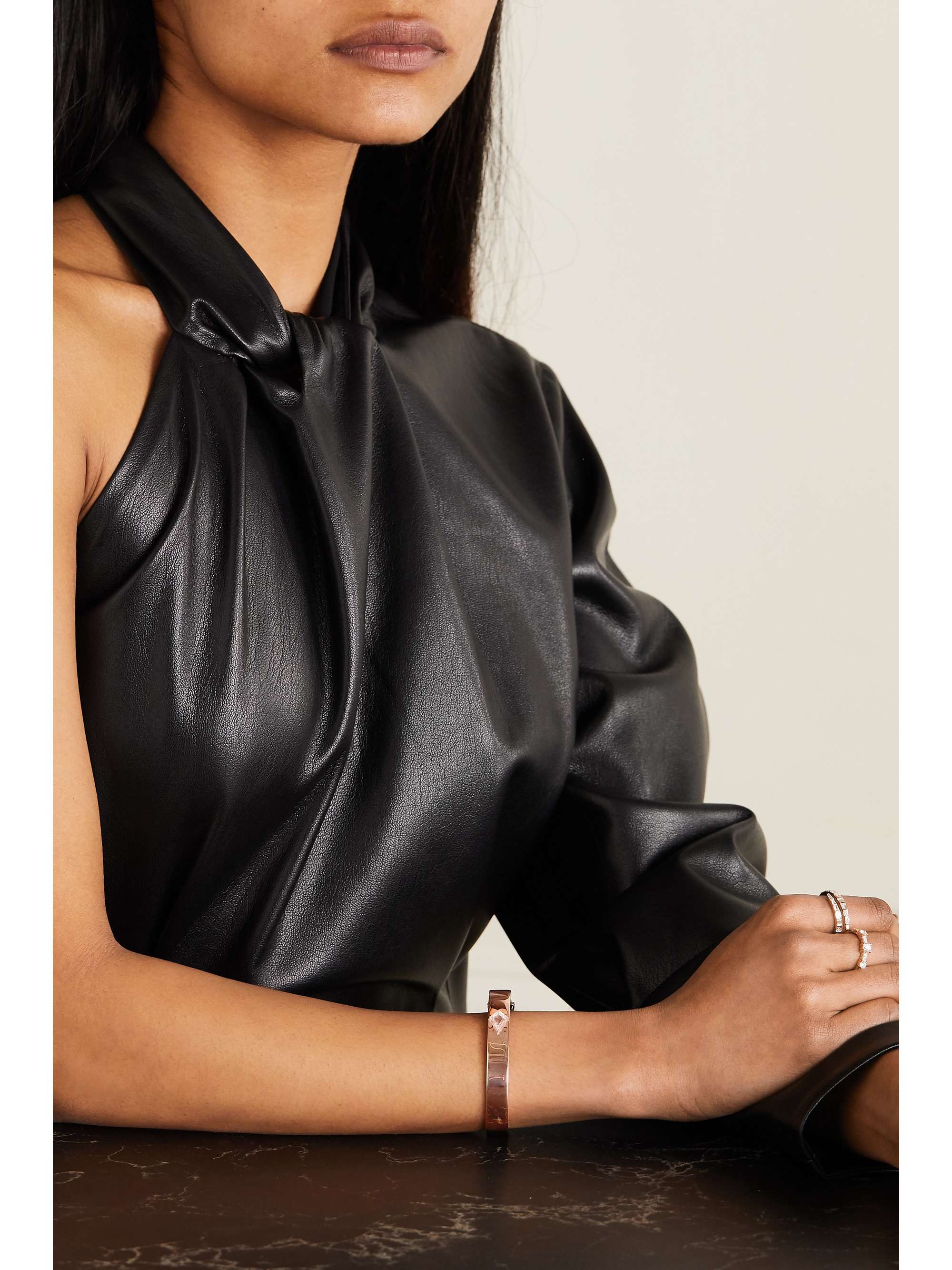 ANITA KO 18-karat rose gold diamond bracelet