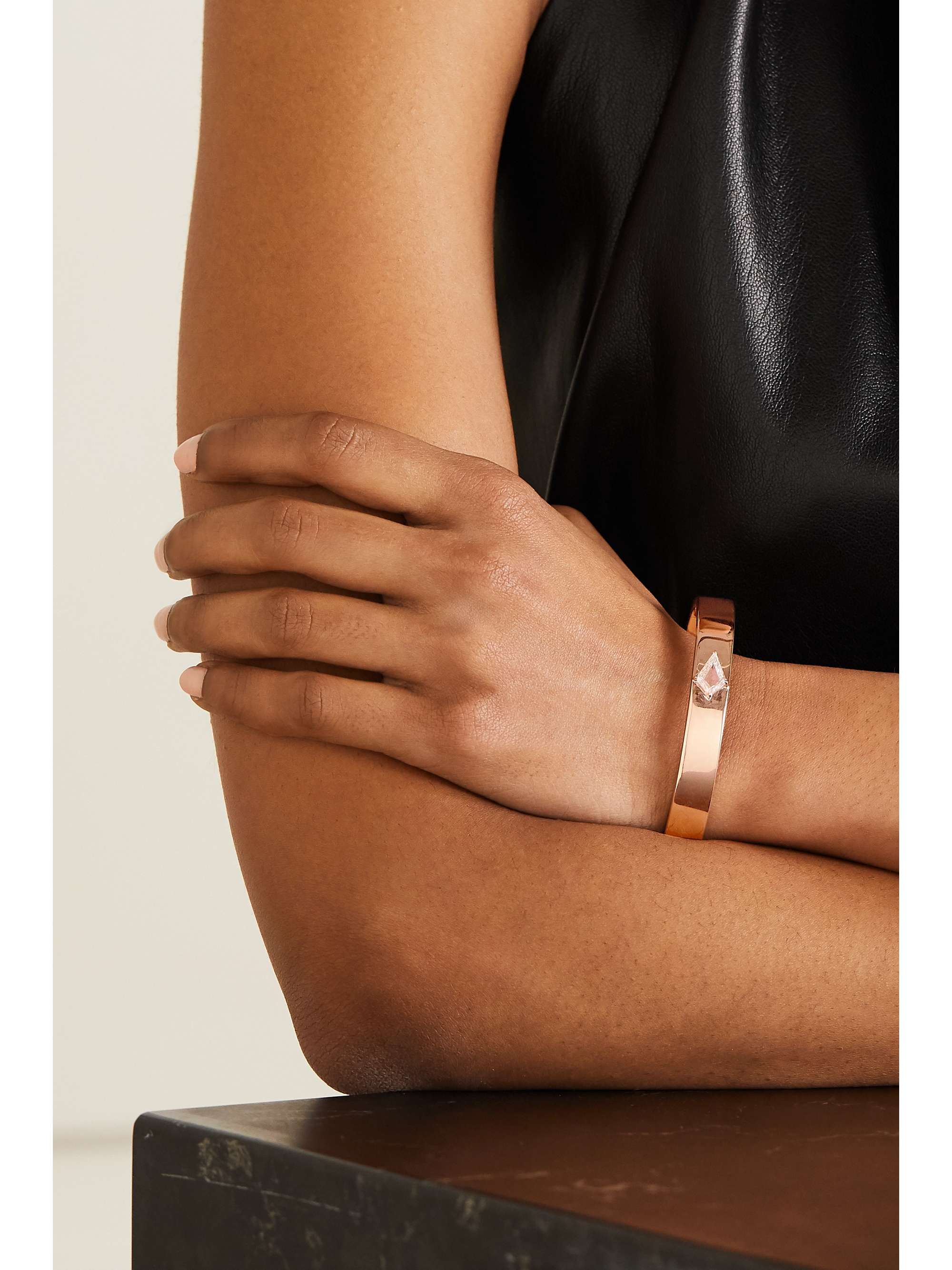 ANITA KO 18-karat rose gold diamond bracelet