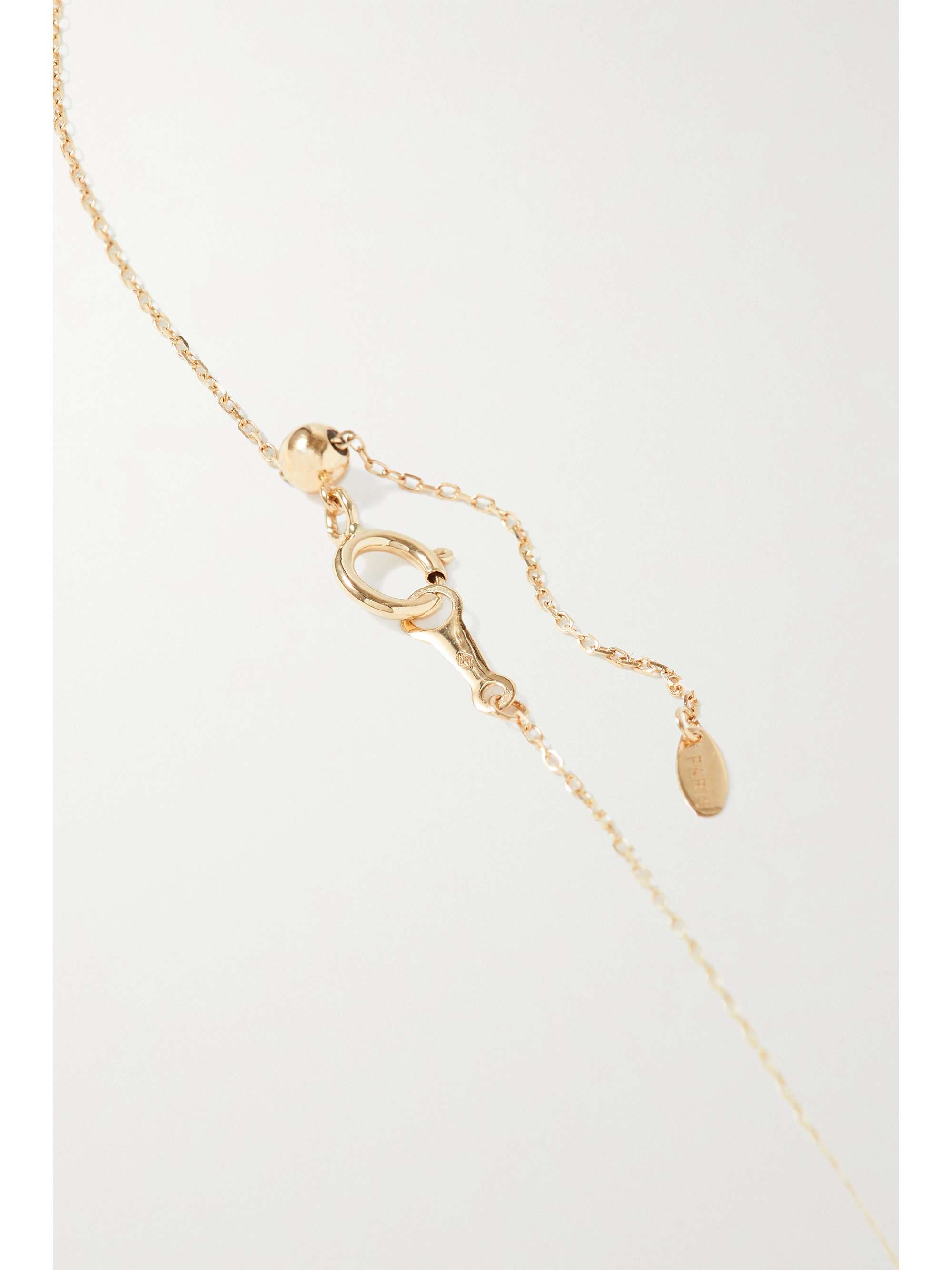 PERSÉE Around The Words 18-karat gold diamond necklace