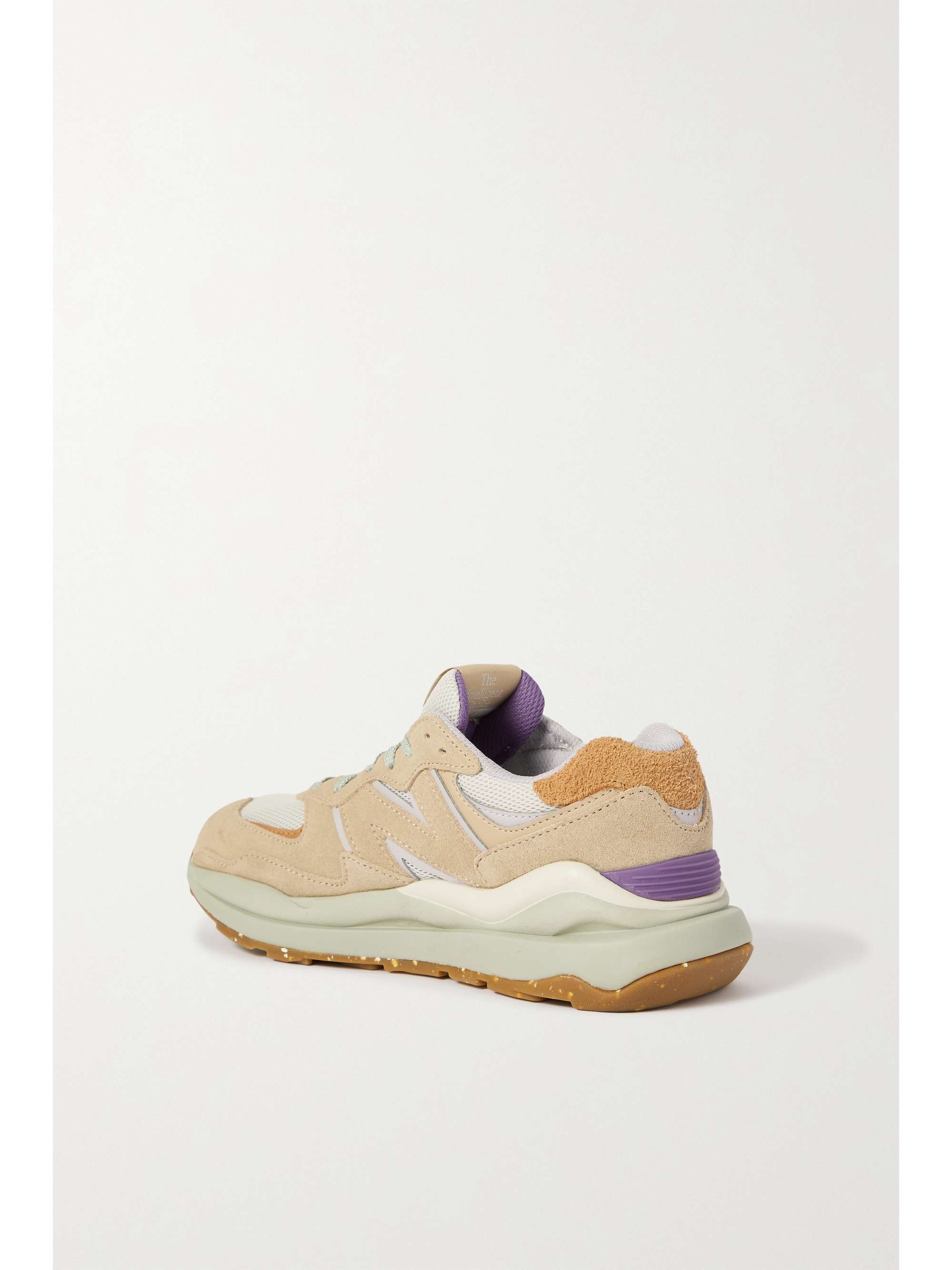 NEW BALANCE 57/40 rubber-trimmed suede and mesh sneakers