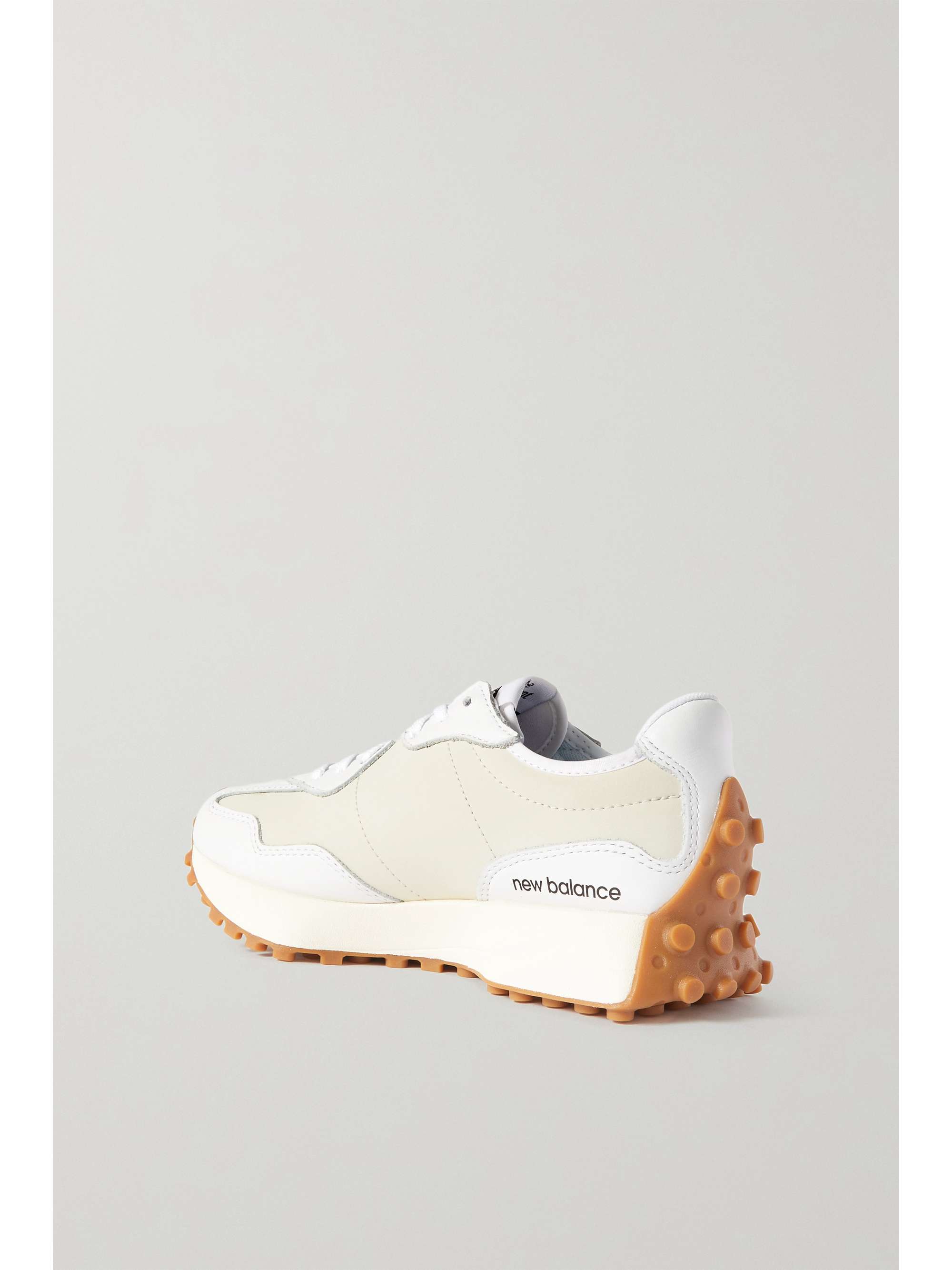 327 leather and mesh trainers