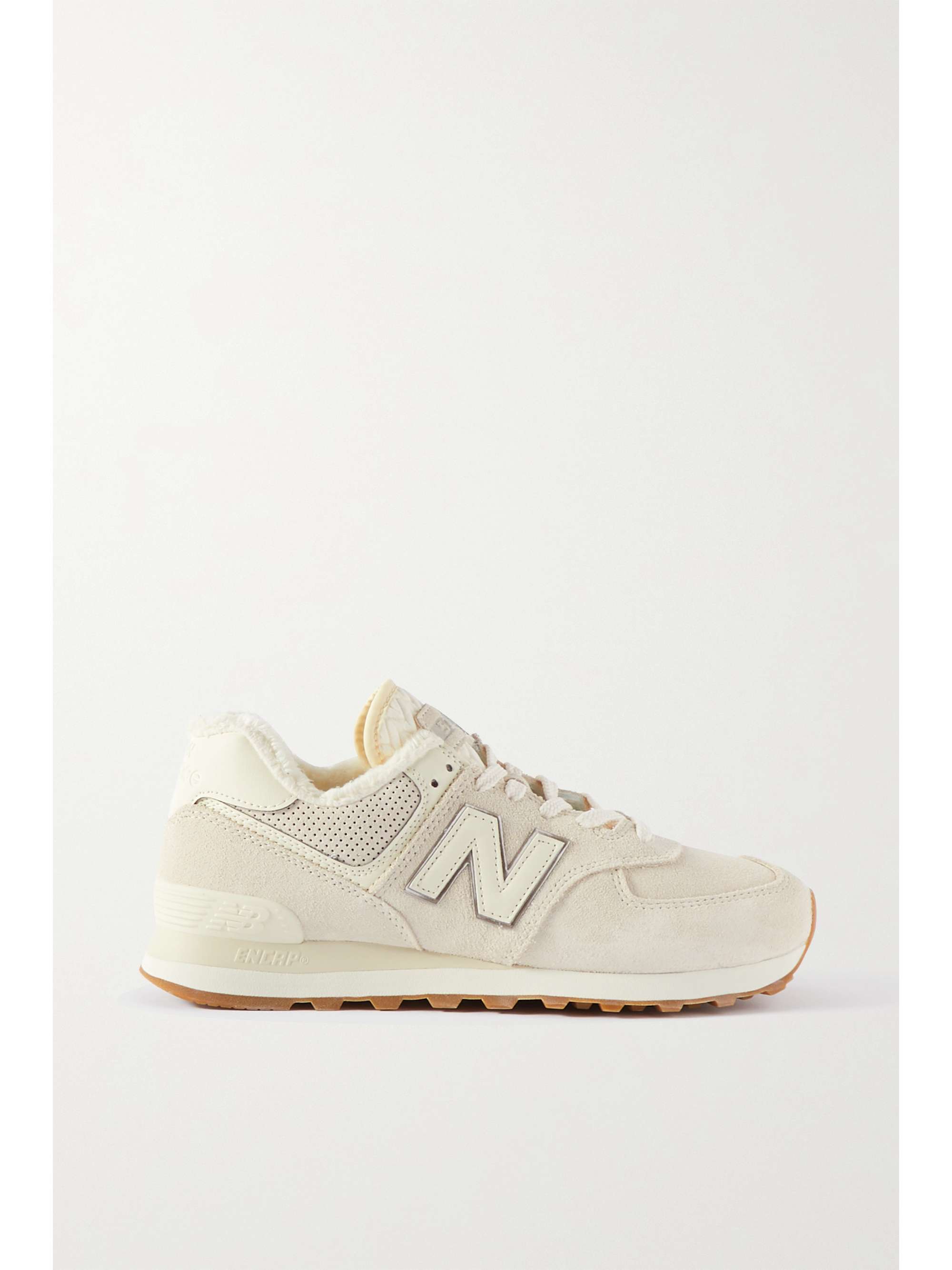 new balance cream suede