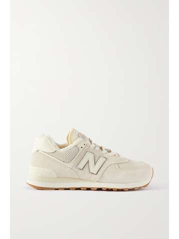 new balance cream suede