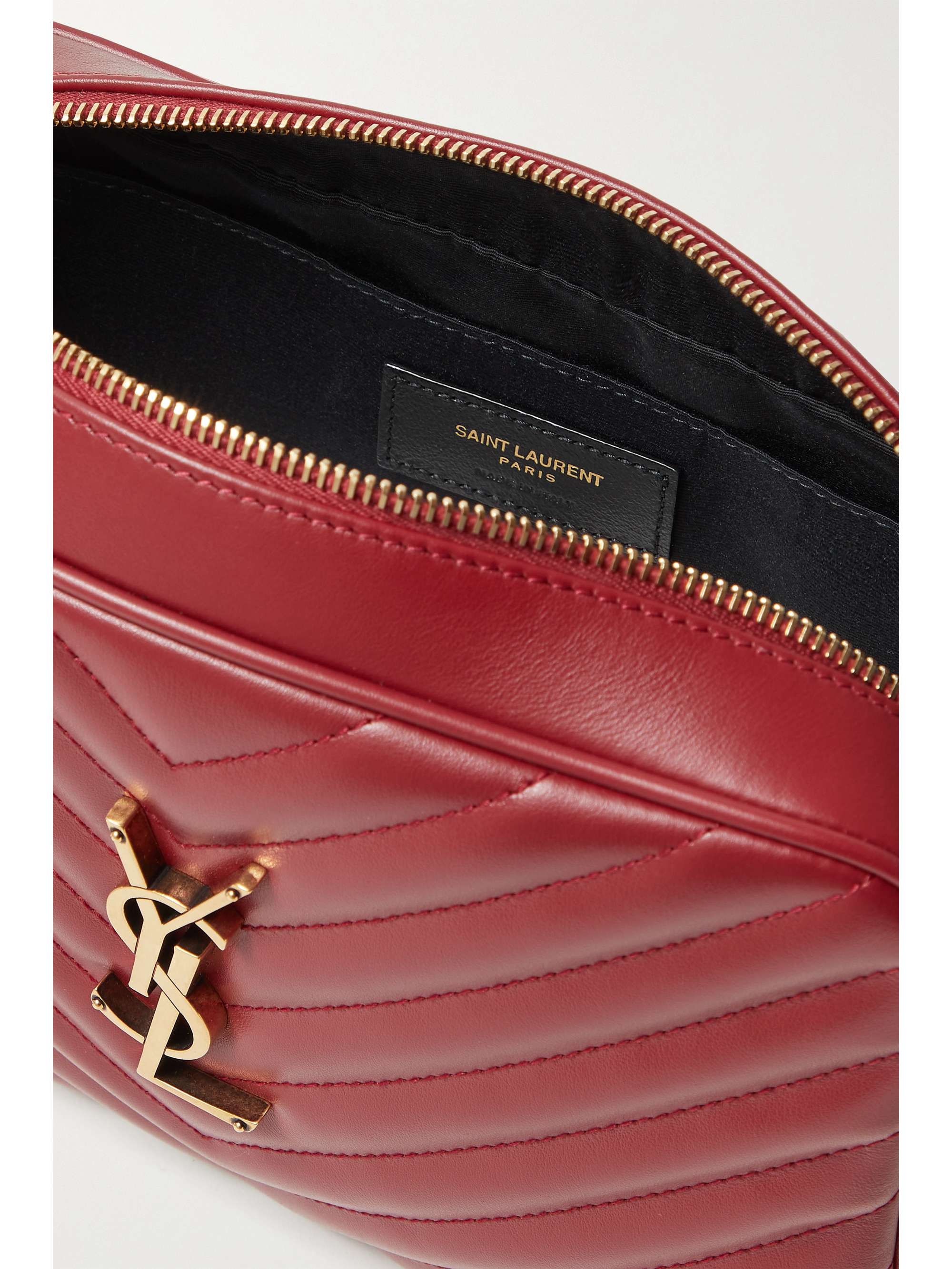 SAINT LAURENT Lou quilted leather shoulder bag NETAPORTER