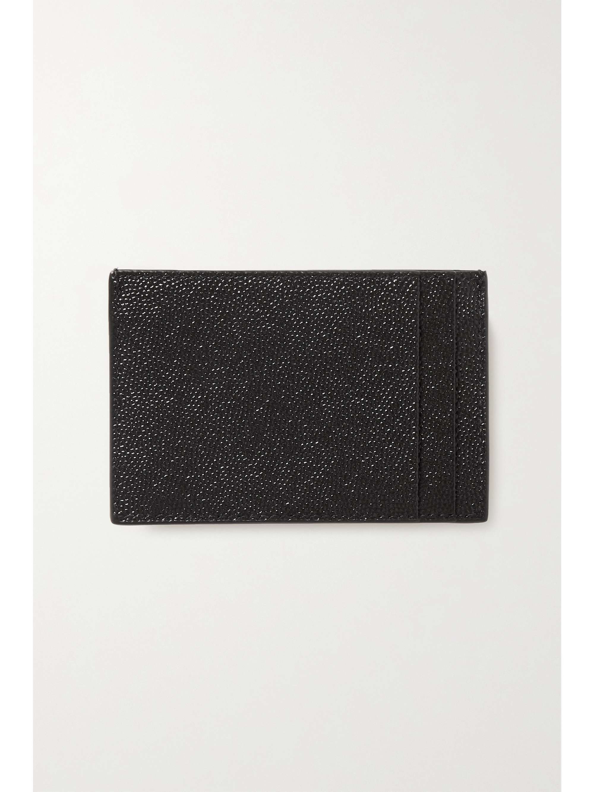 SAINT LAURENT Uptown textured-leather cardholder
