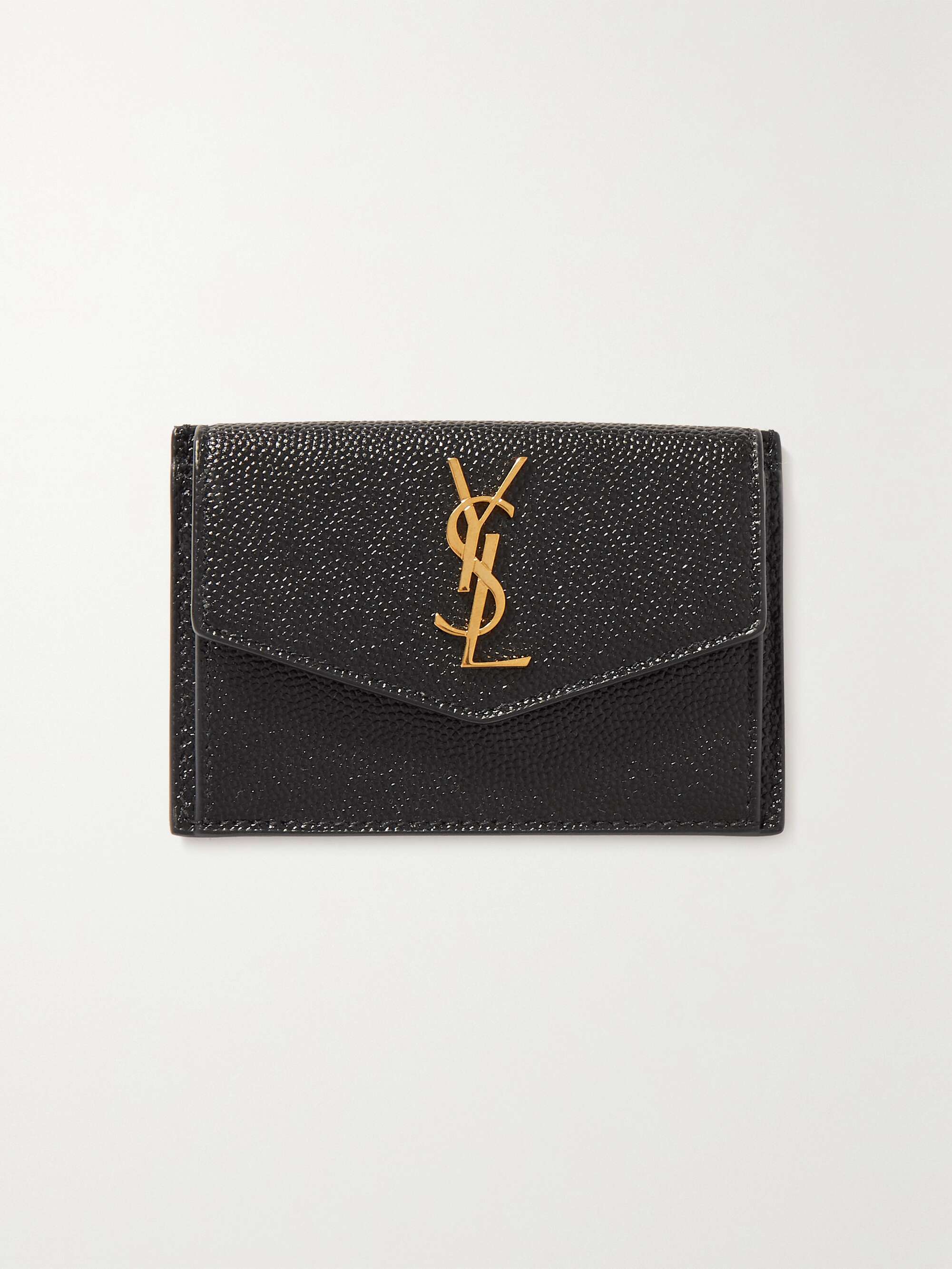 Saint Laurent - Uptown Textured-leather Pouch - Black