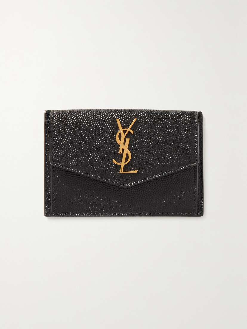 Saint Laurent Uptown Textured-leather Cardholder