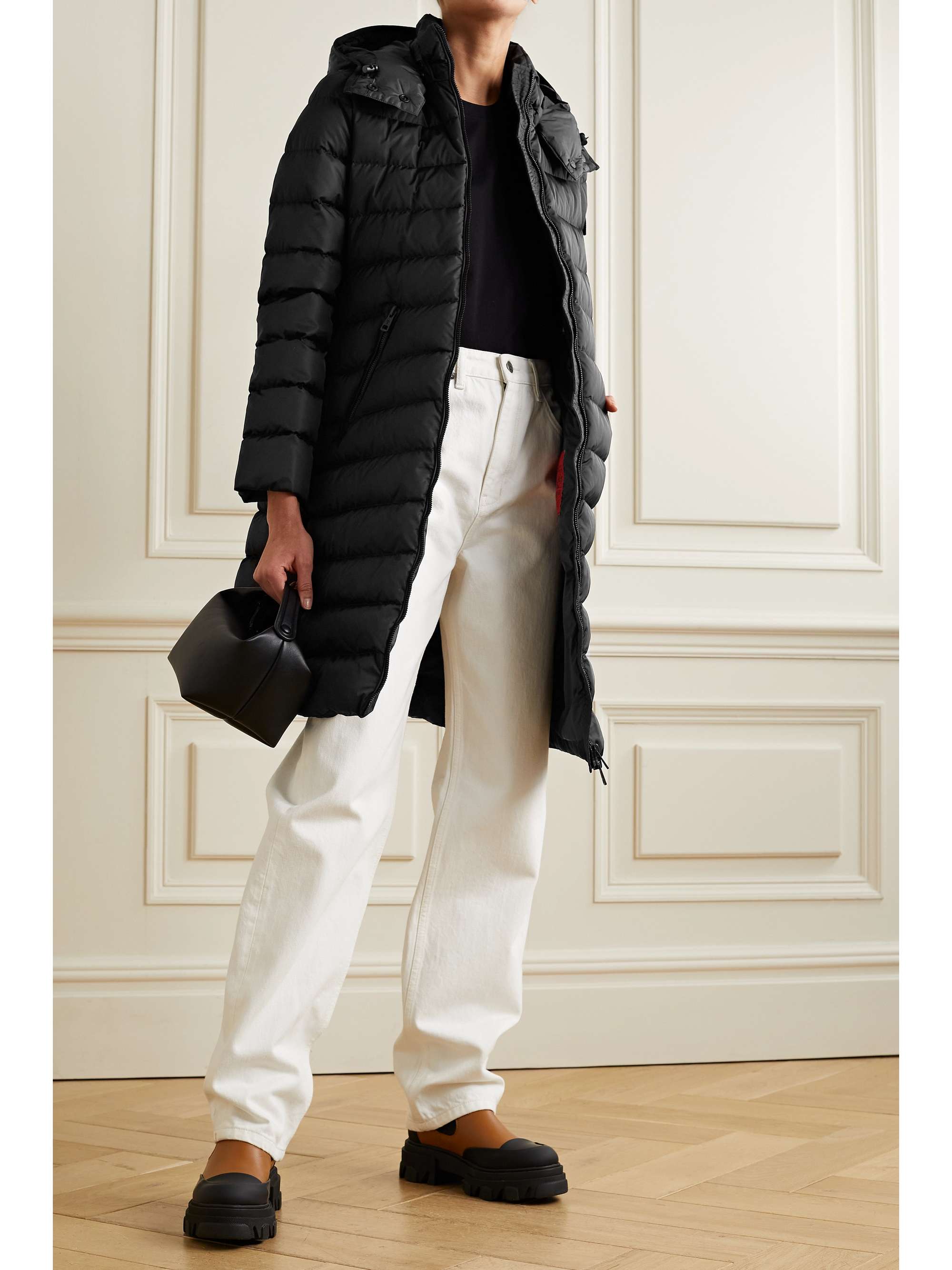 MONCLER Lemenez hooded quilted ECONYL down coat | NET-A-PORTER