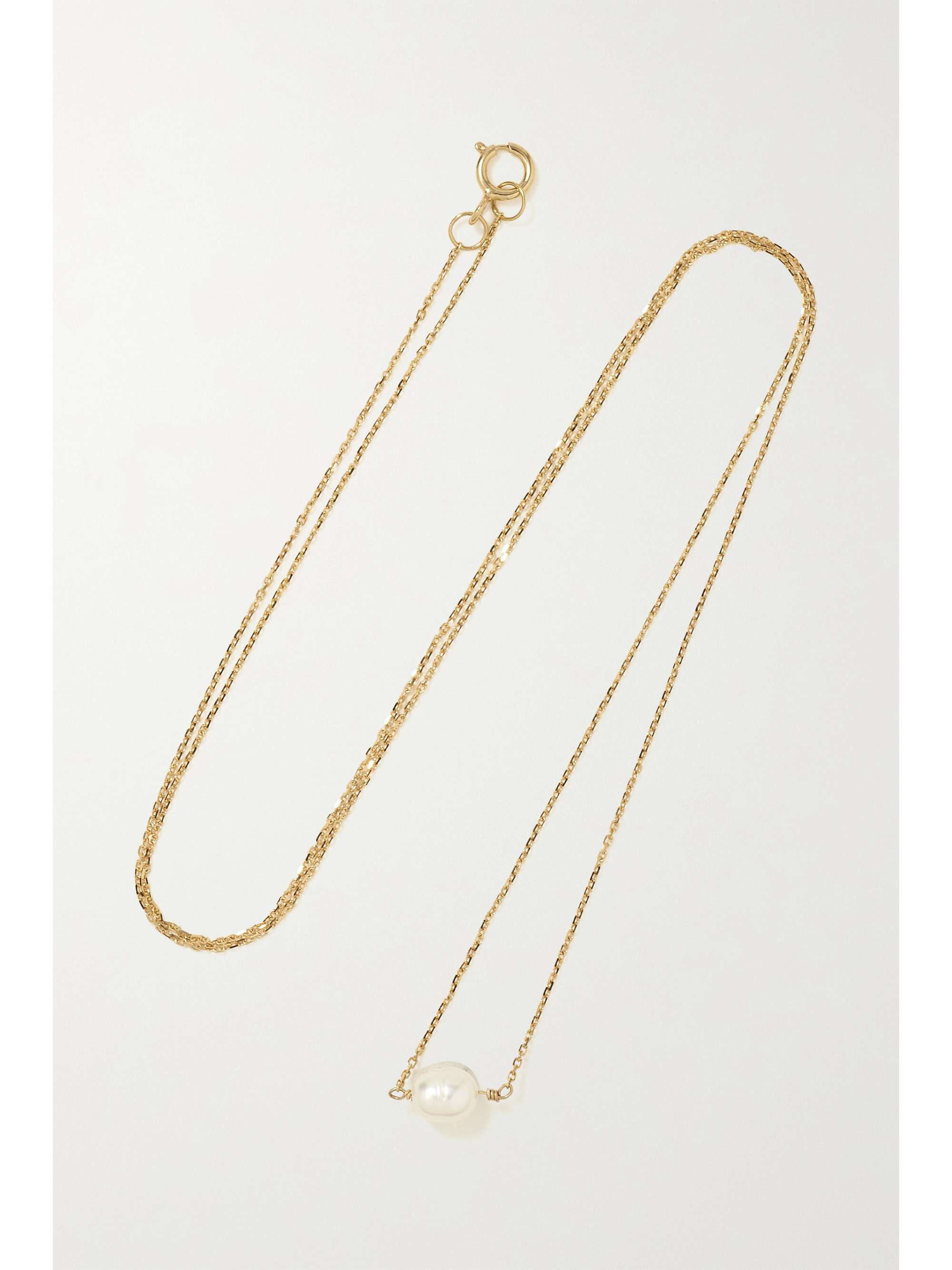 Gold pearl necklace | WWAKE | NET-A-PORTER
