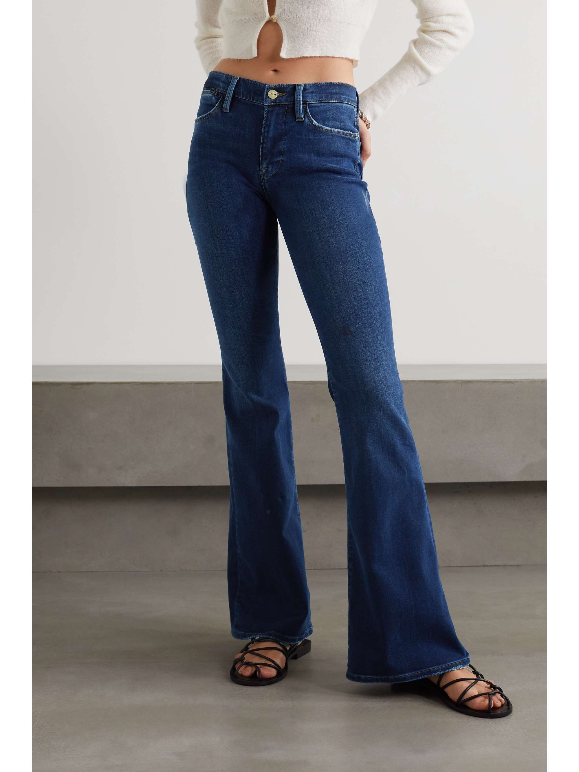 FRAME Le High Flare high-rise jeans