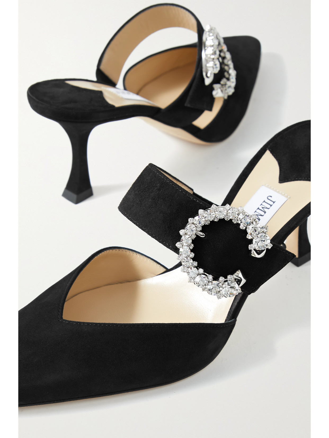 jimmy choo crystal mules