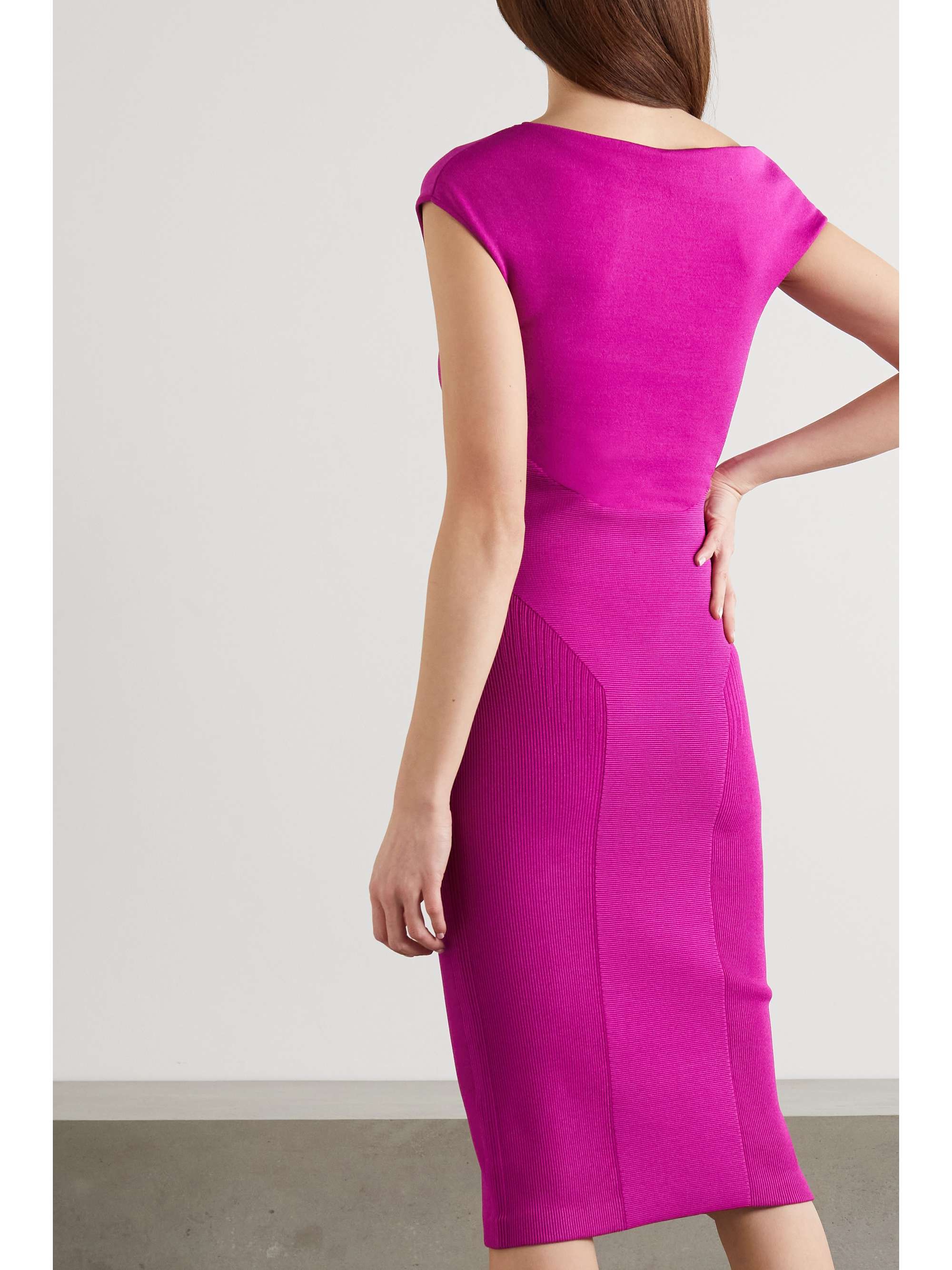 AZ FACTORY MyBody one-shoulder knitted midi dress