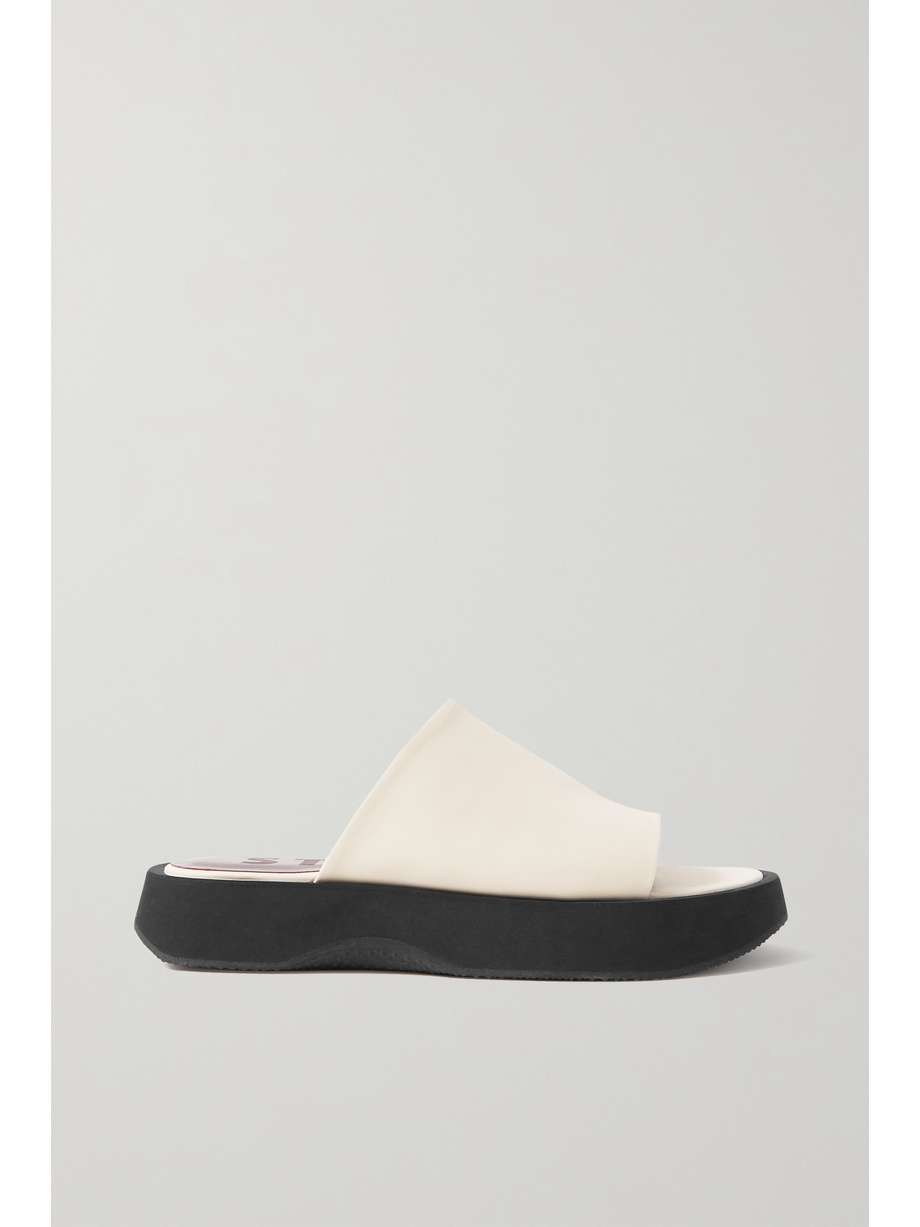 STAUD Fly Flatform Leather Sandals | INTERMIXÂ®