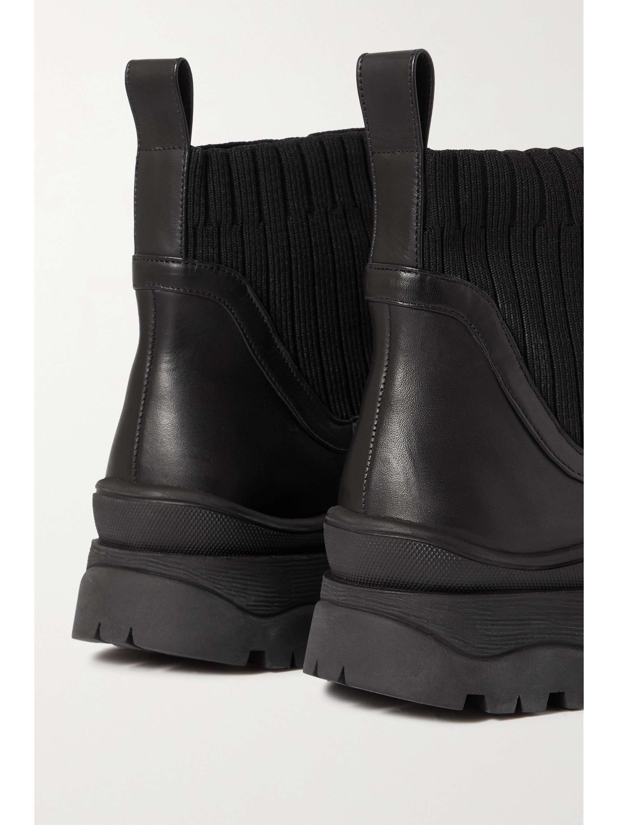 black bow ankle boots