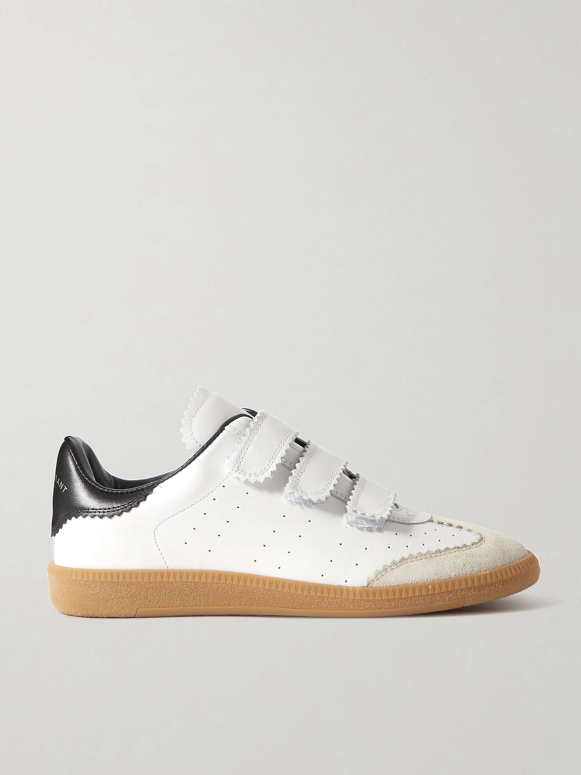 Kruiden Anesthesie actrice ISABEL MARANT Beth suede-trimmed leather sneakers | NET-A-PORTER