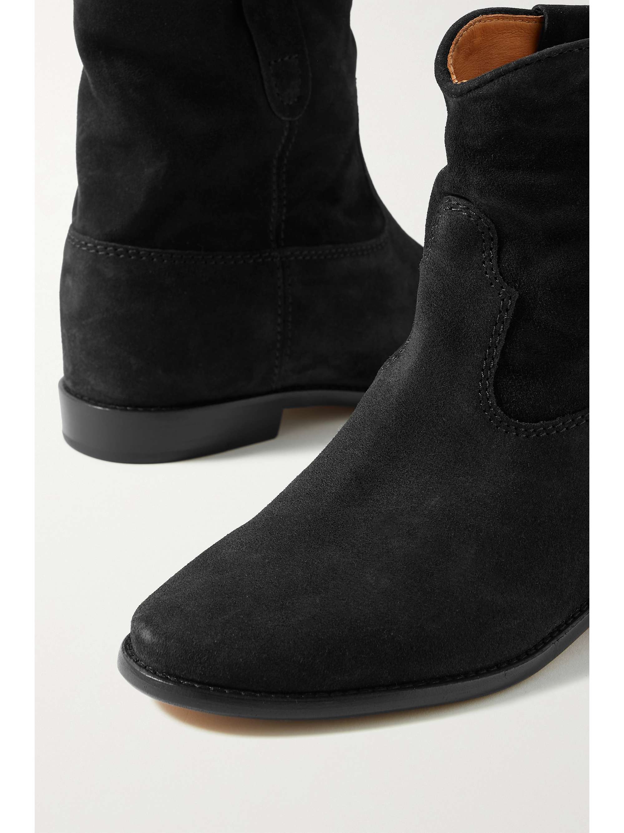 Black suede boots ISABEL | NET-A-PORTER