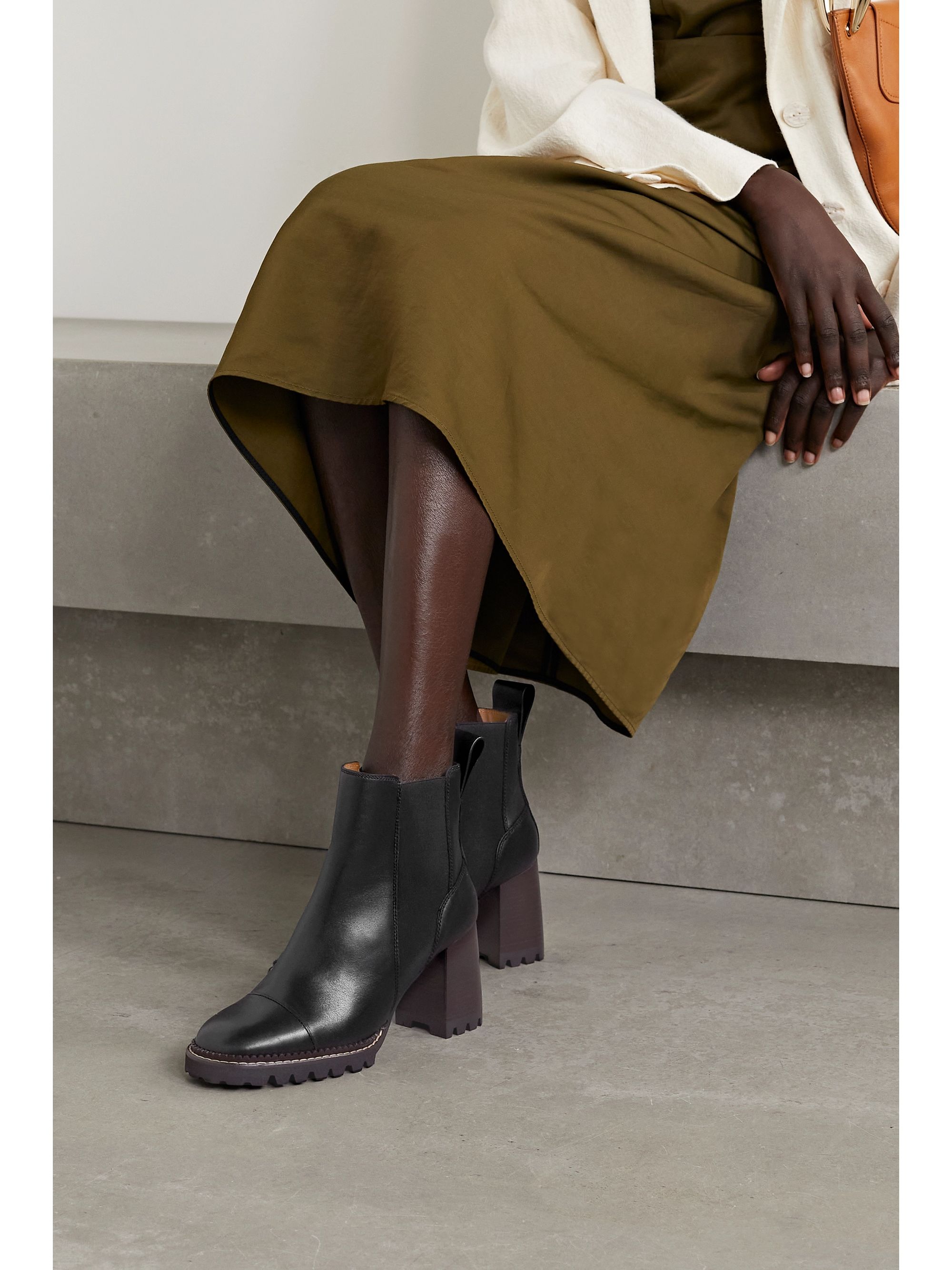 see by chloe heeled chelsea boots