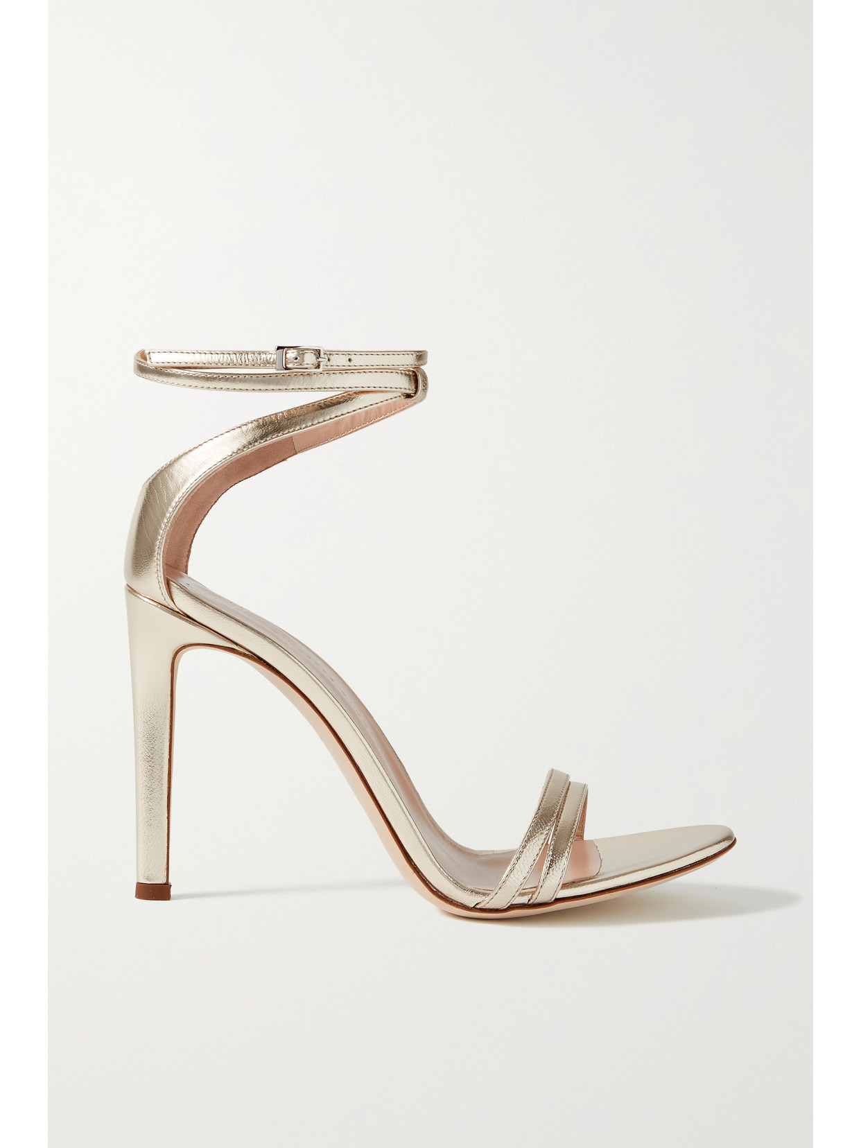 Giuseppe Zanotti Metallic Leather Sandals In Gold