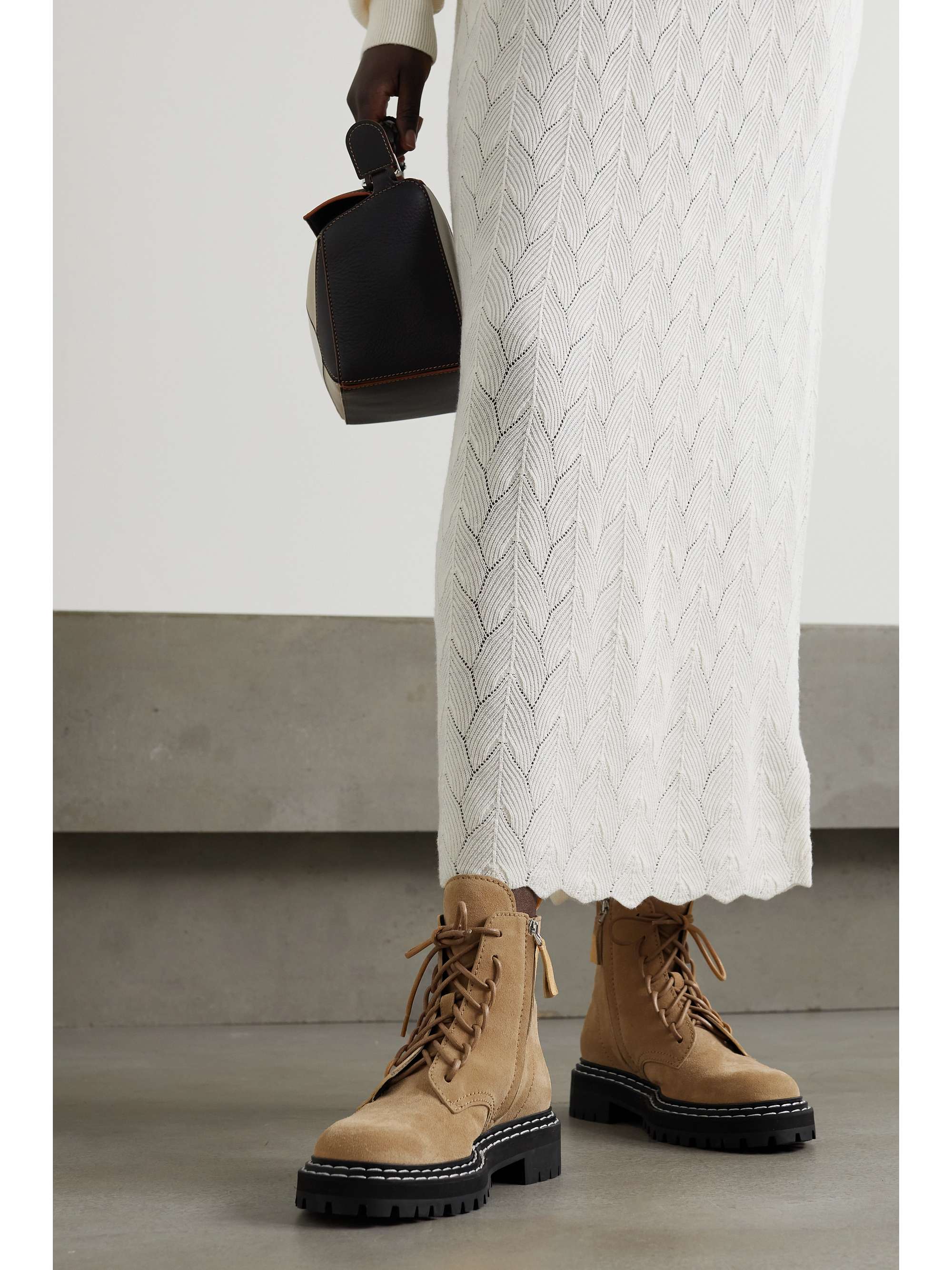 PROENZA SCHOULER Suede ankle boots | NET-A-PORTER