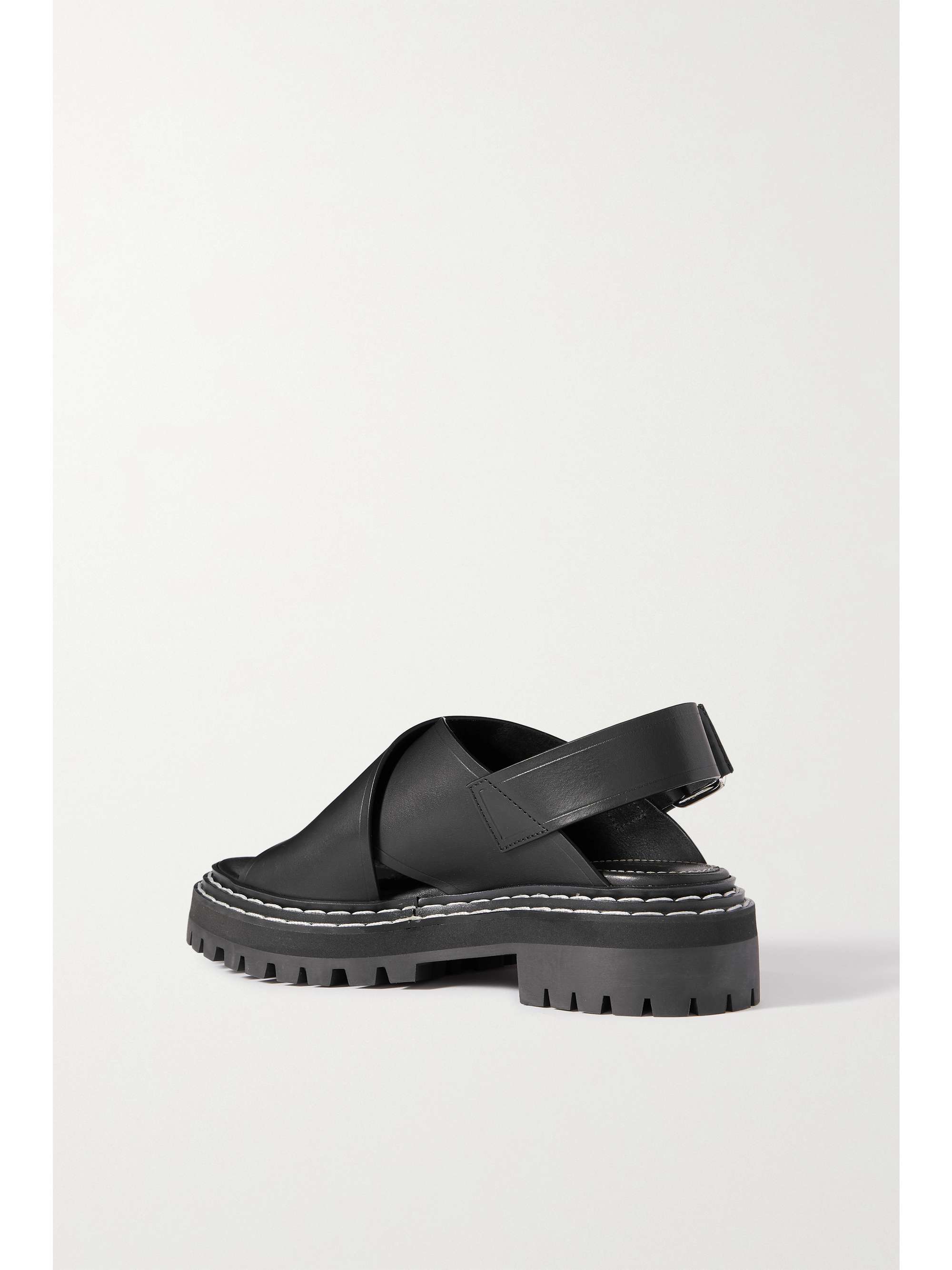 PROENZA SCHOULER Leather slingback platform sandals