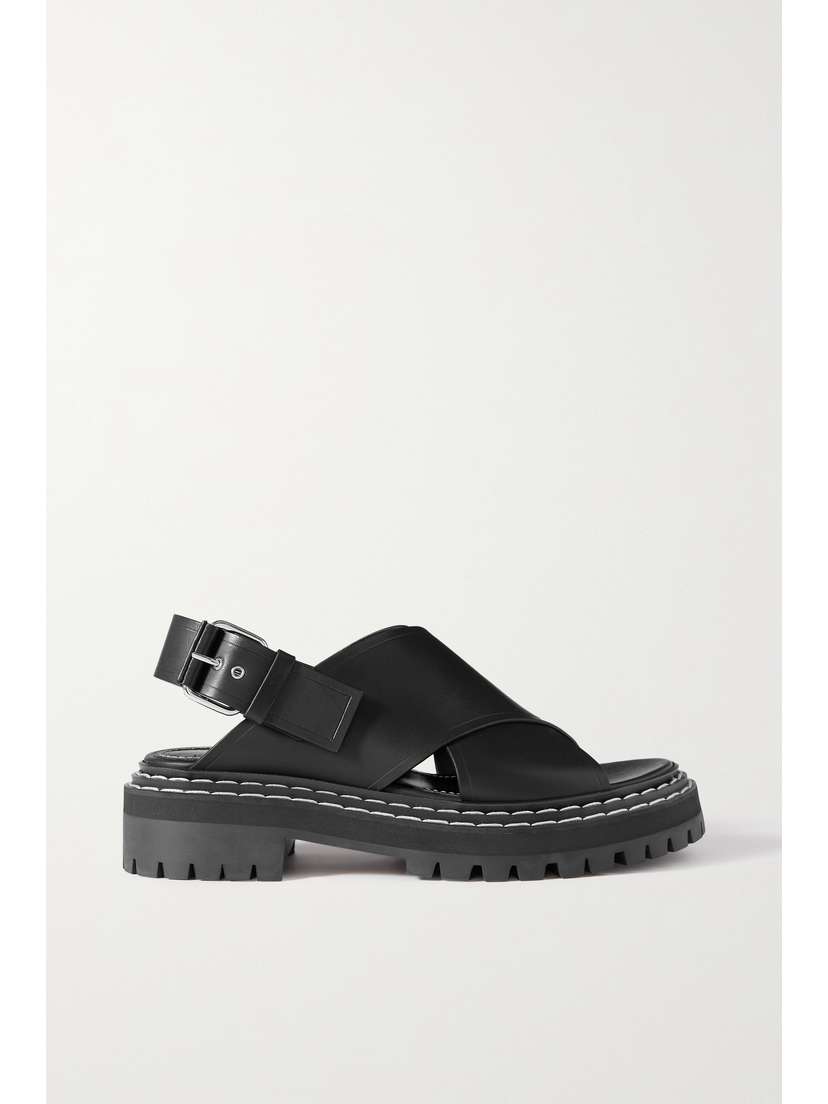 Proenza Schouler Leather Slingback Sandals