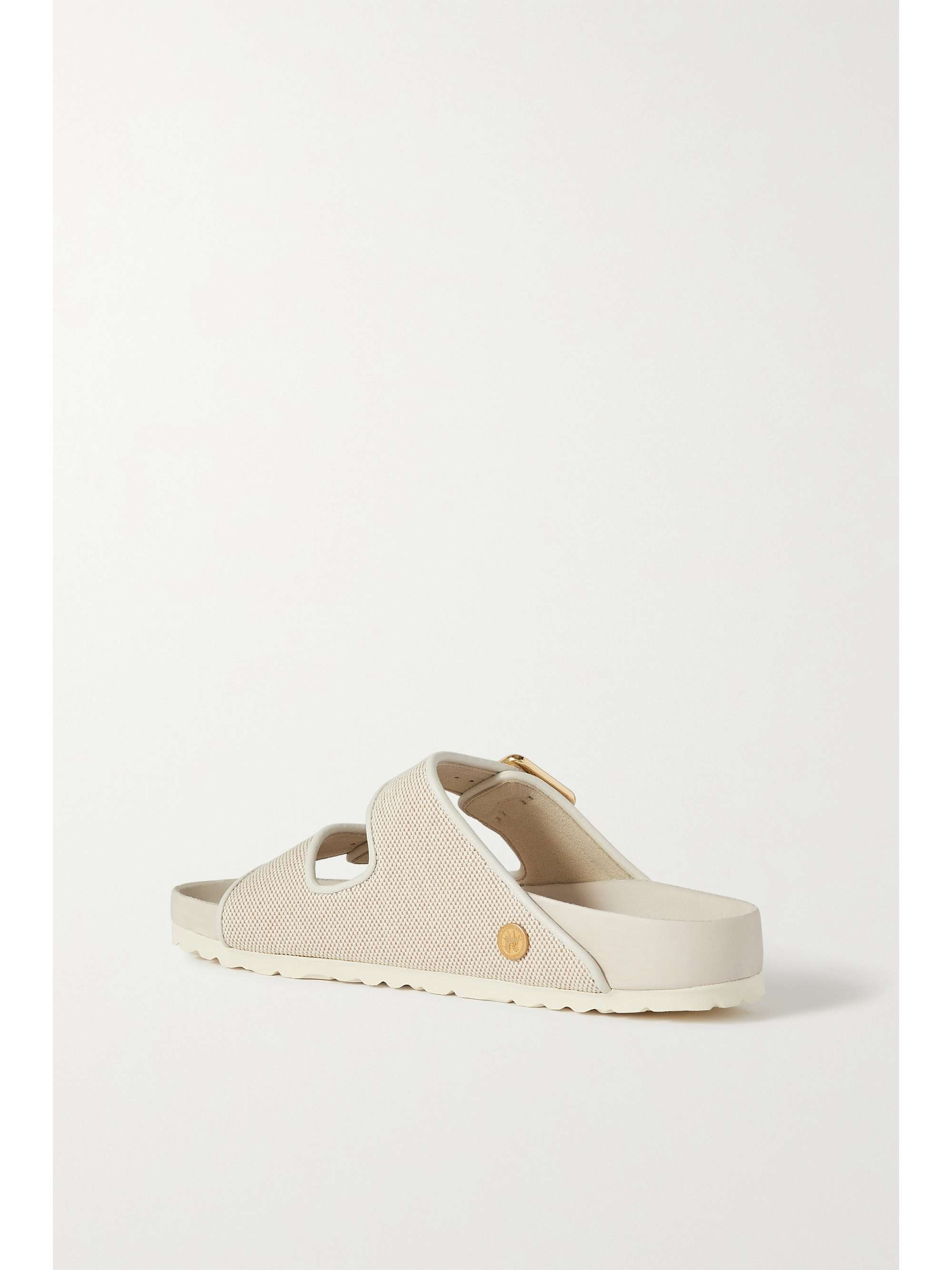 BIRKENSTOCK 1774 Arizona leather-trimmed canvas sandals