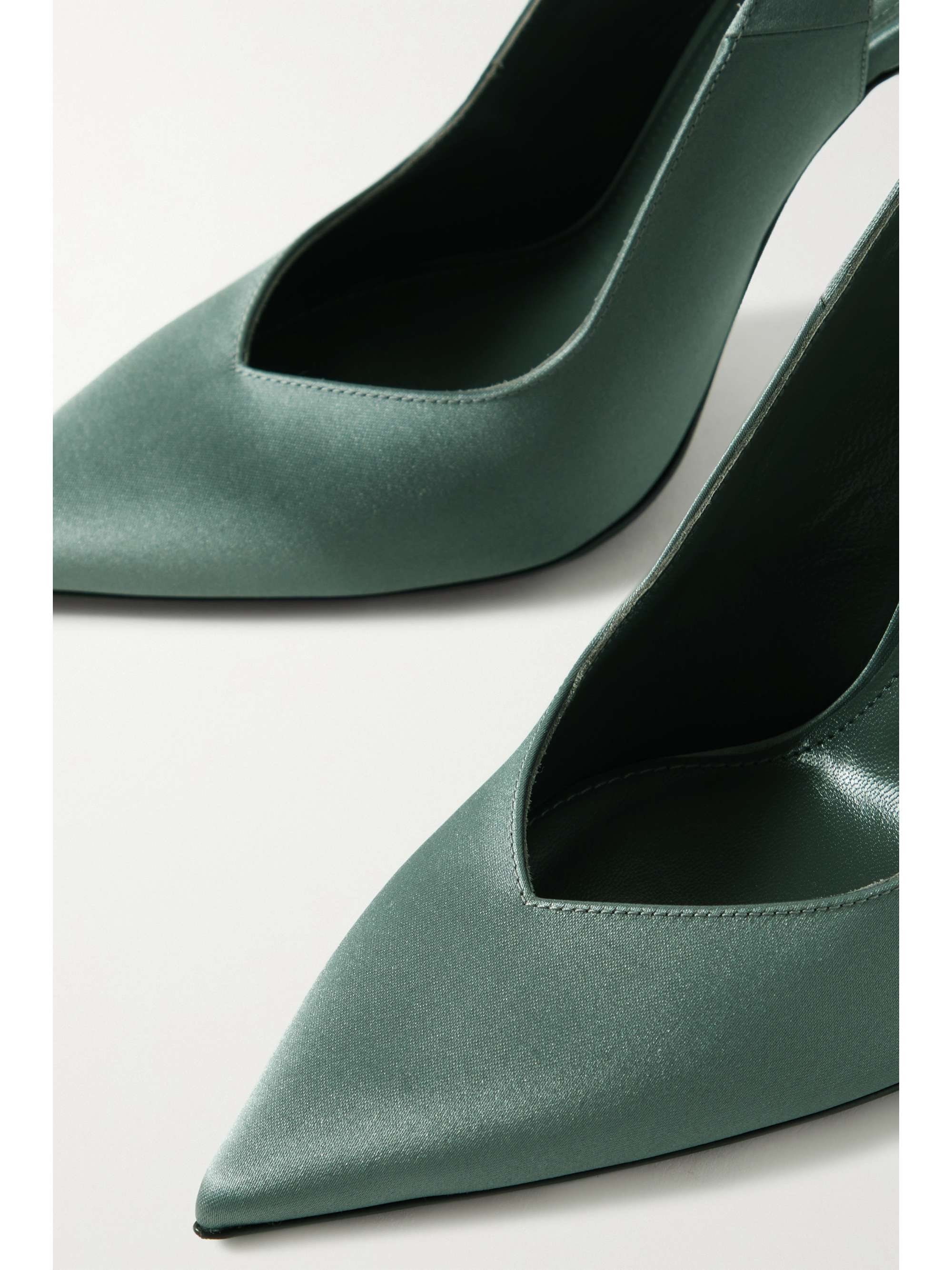 THE ATTICO Venus satin pumps
