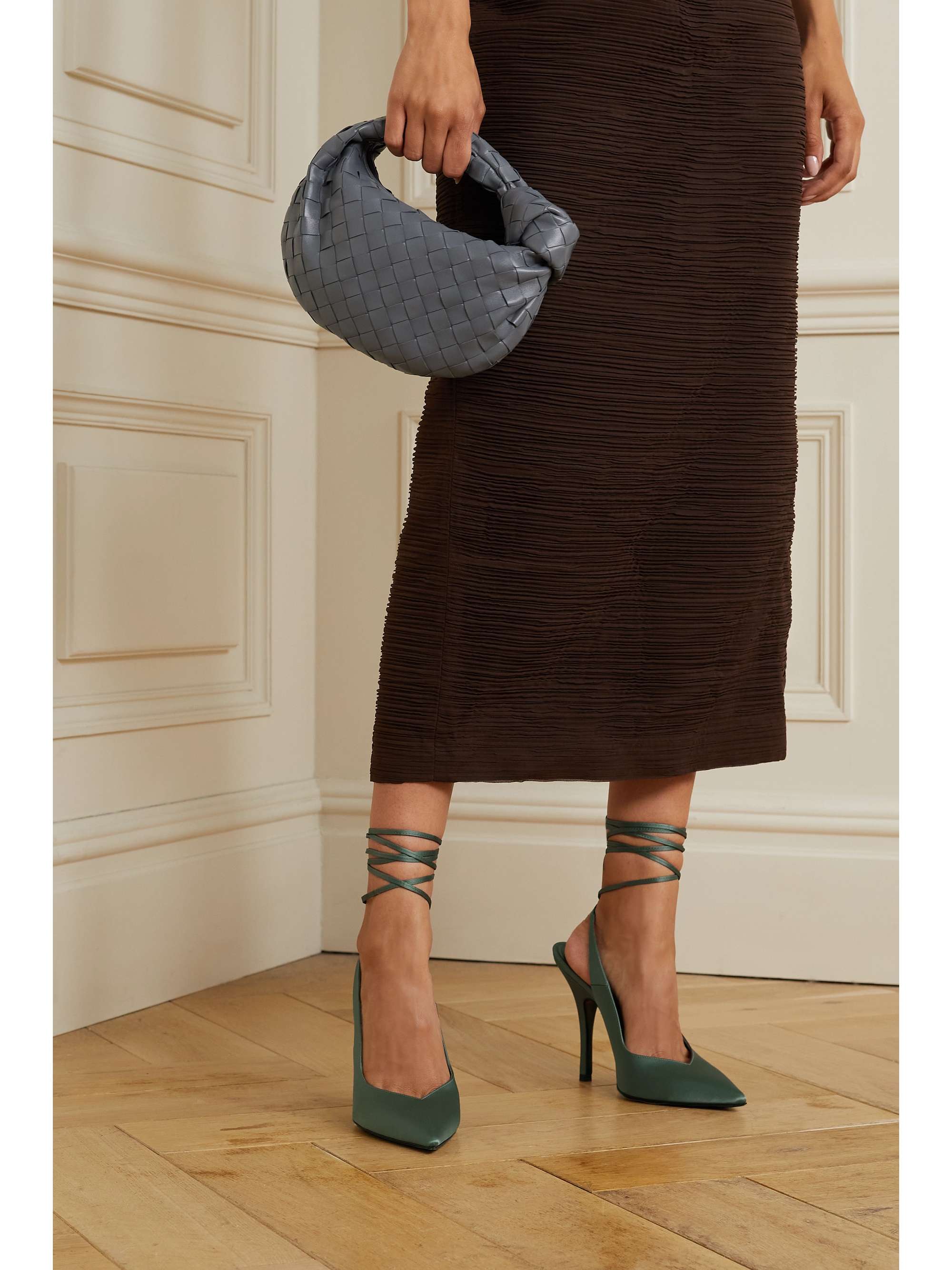 THE ATTICO Venus satin pumps