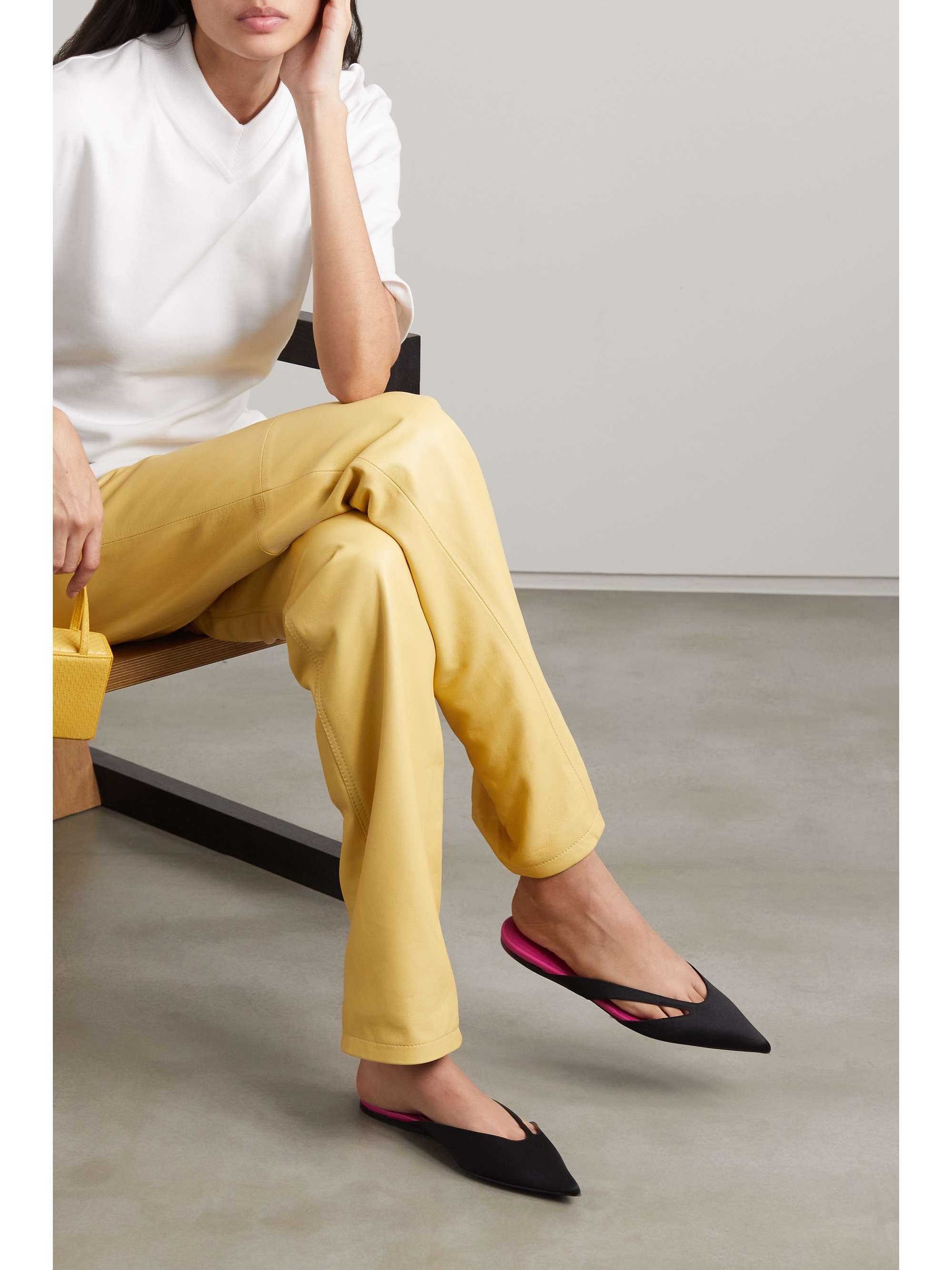 the attico satin mules