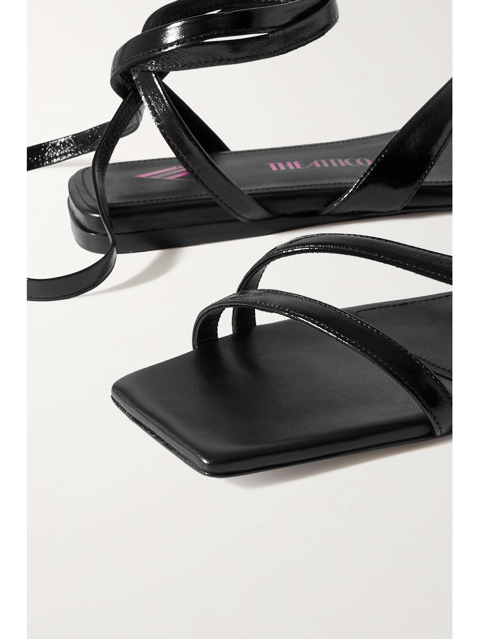 THE ATTICO Elettra patent-leather sandals