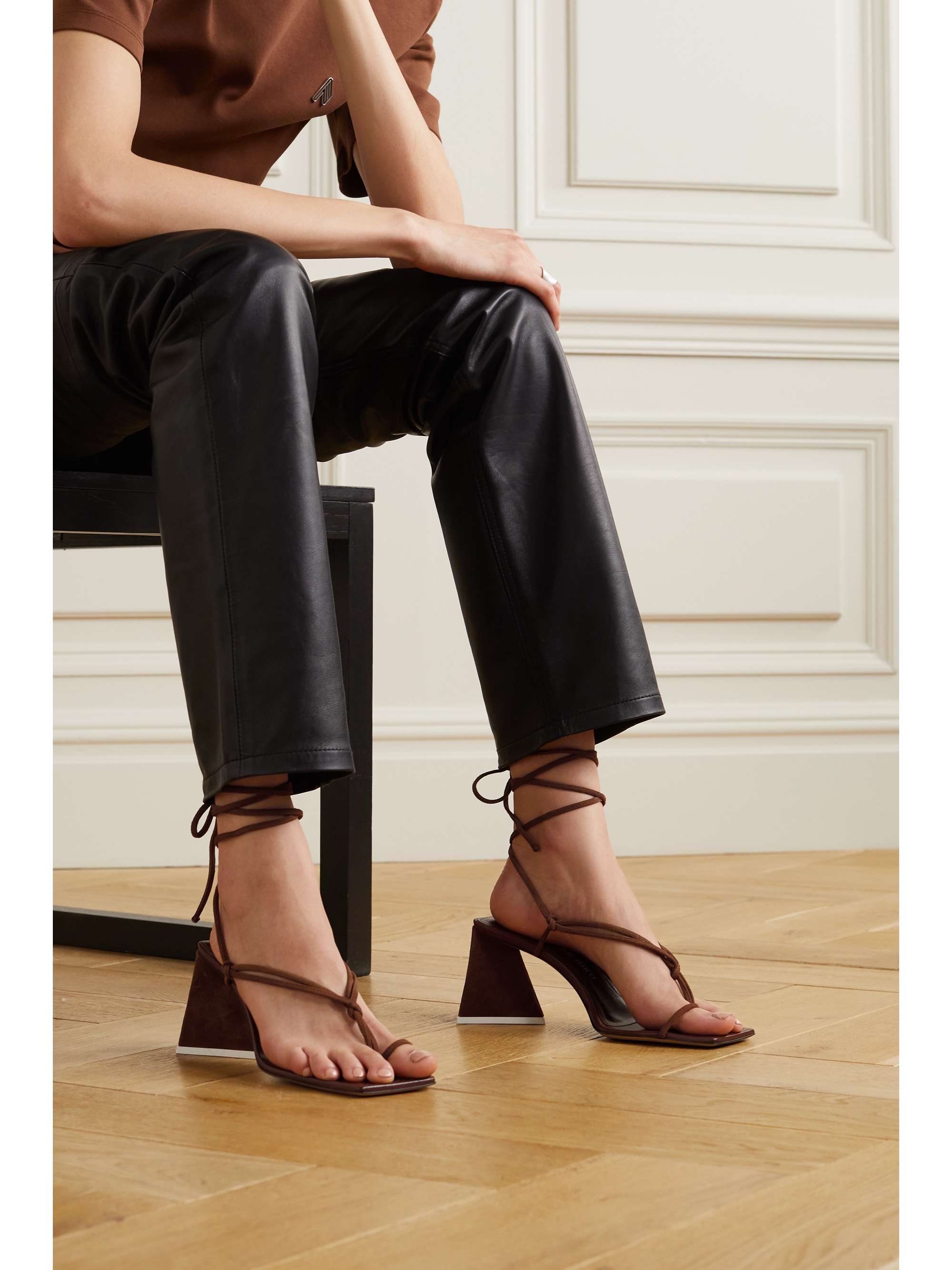 THE ATTICO Mona suede sandals