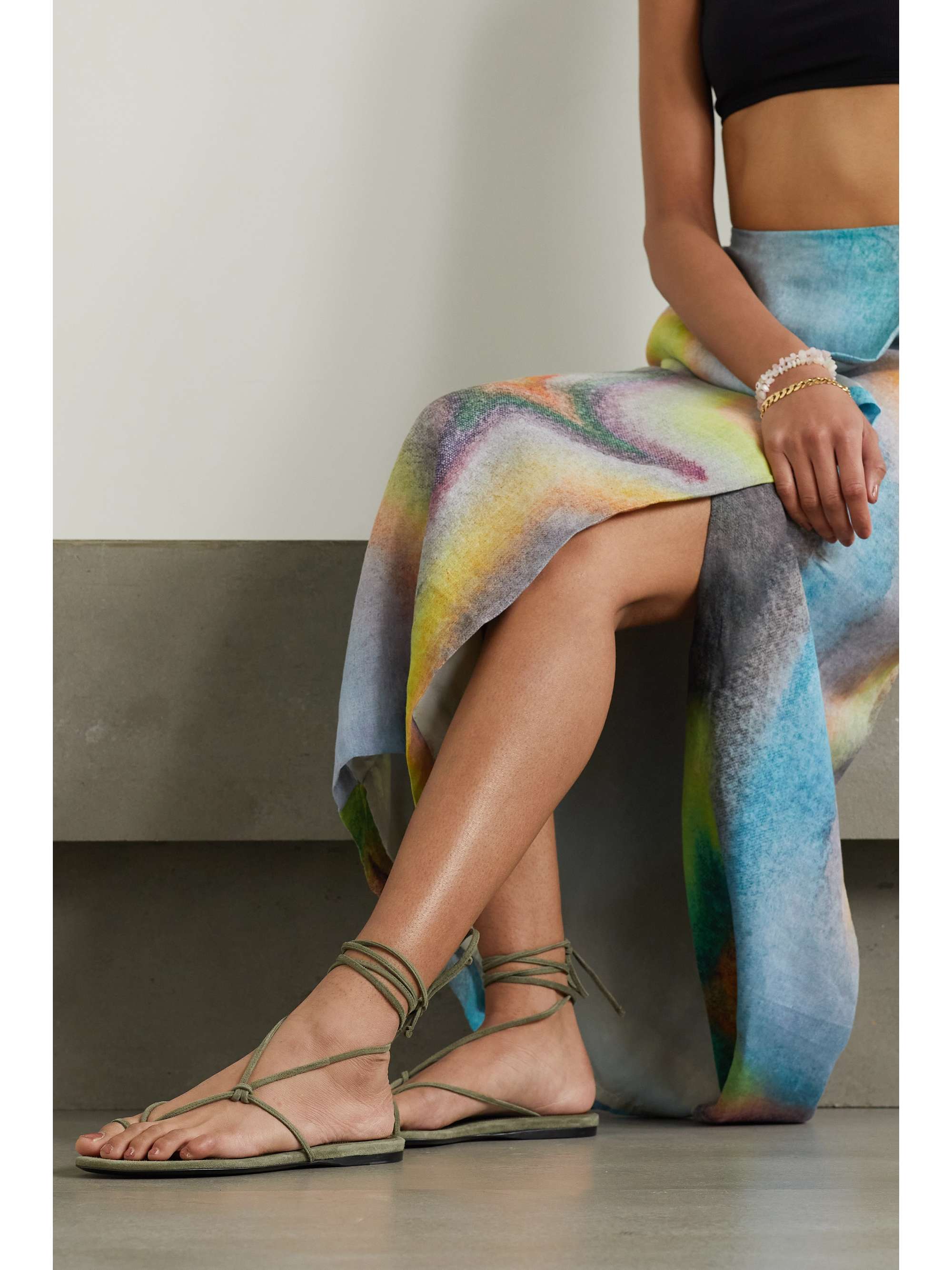 THE ATTICO Kika suede sandals