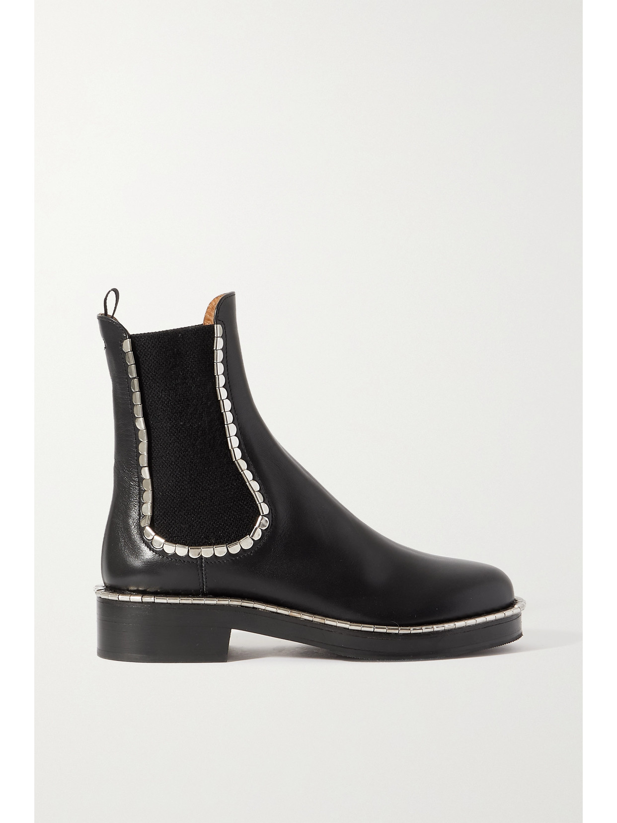 CHLOÉ IDOL EMBELLISHED LEATHER CHELSEA BOOTS