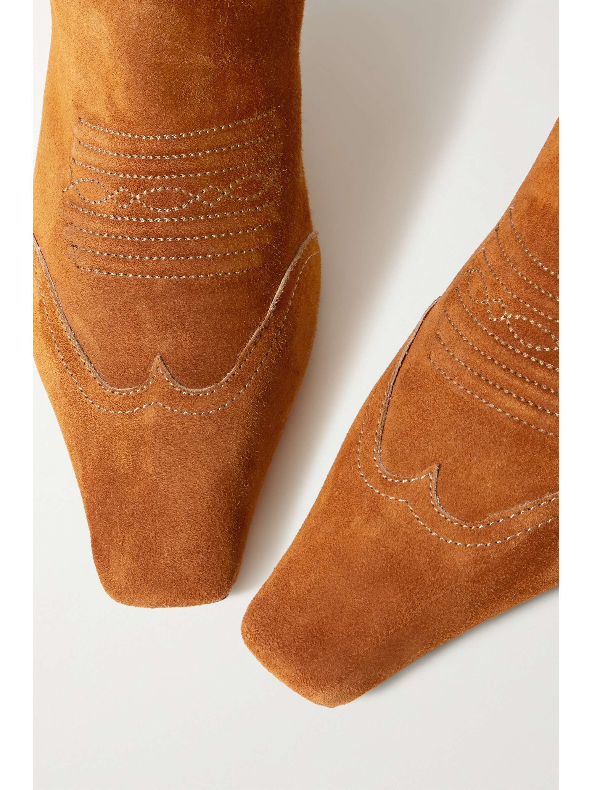 KHAITE Dallas suede ankle boots