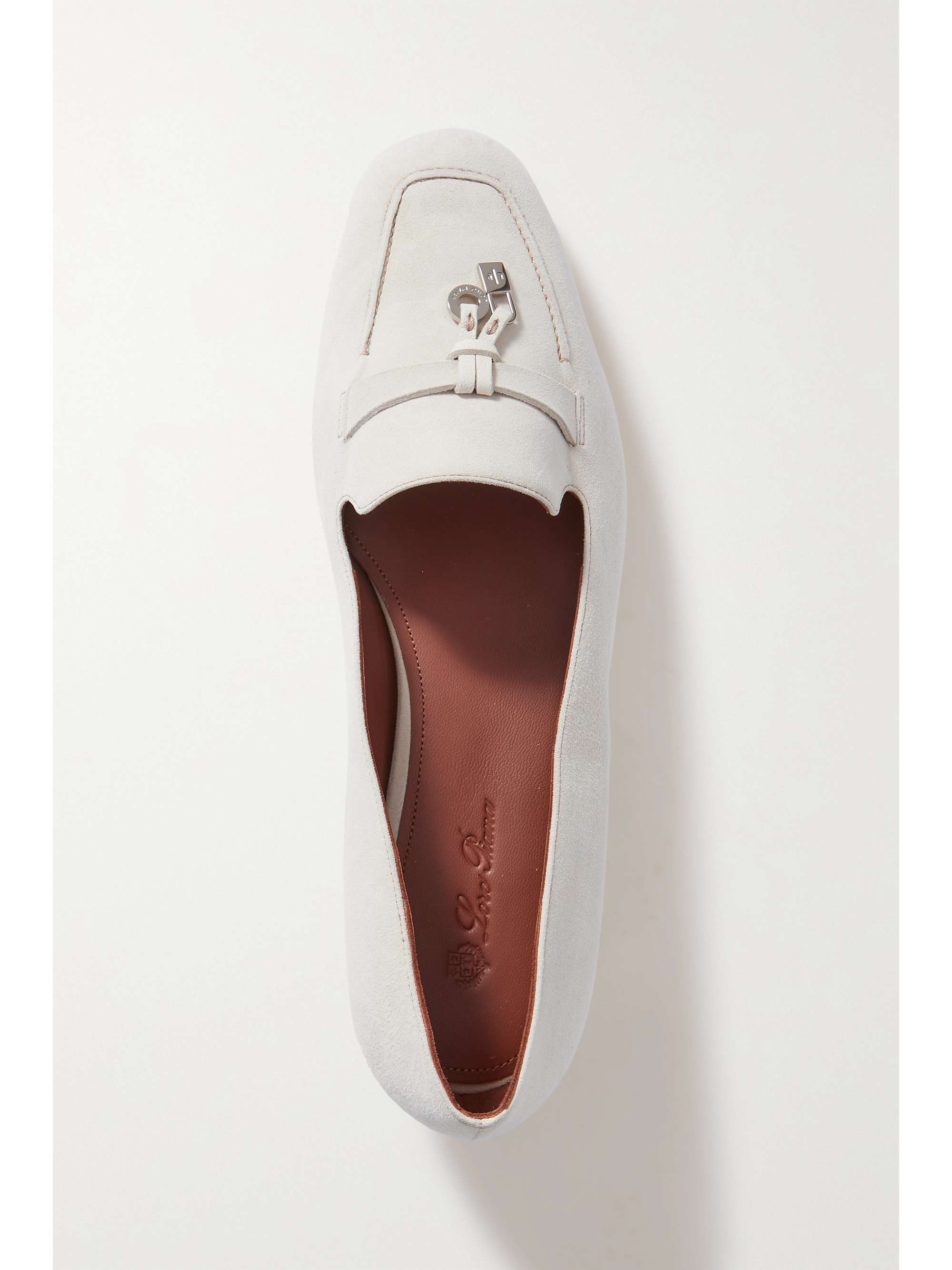 LORO PIANA Charms suede ballet flats