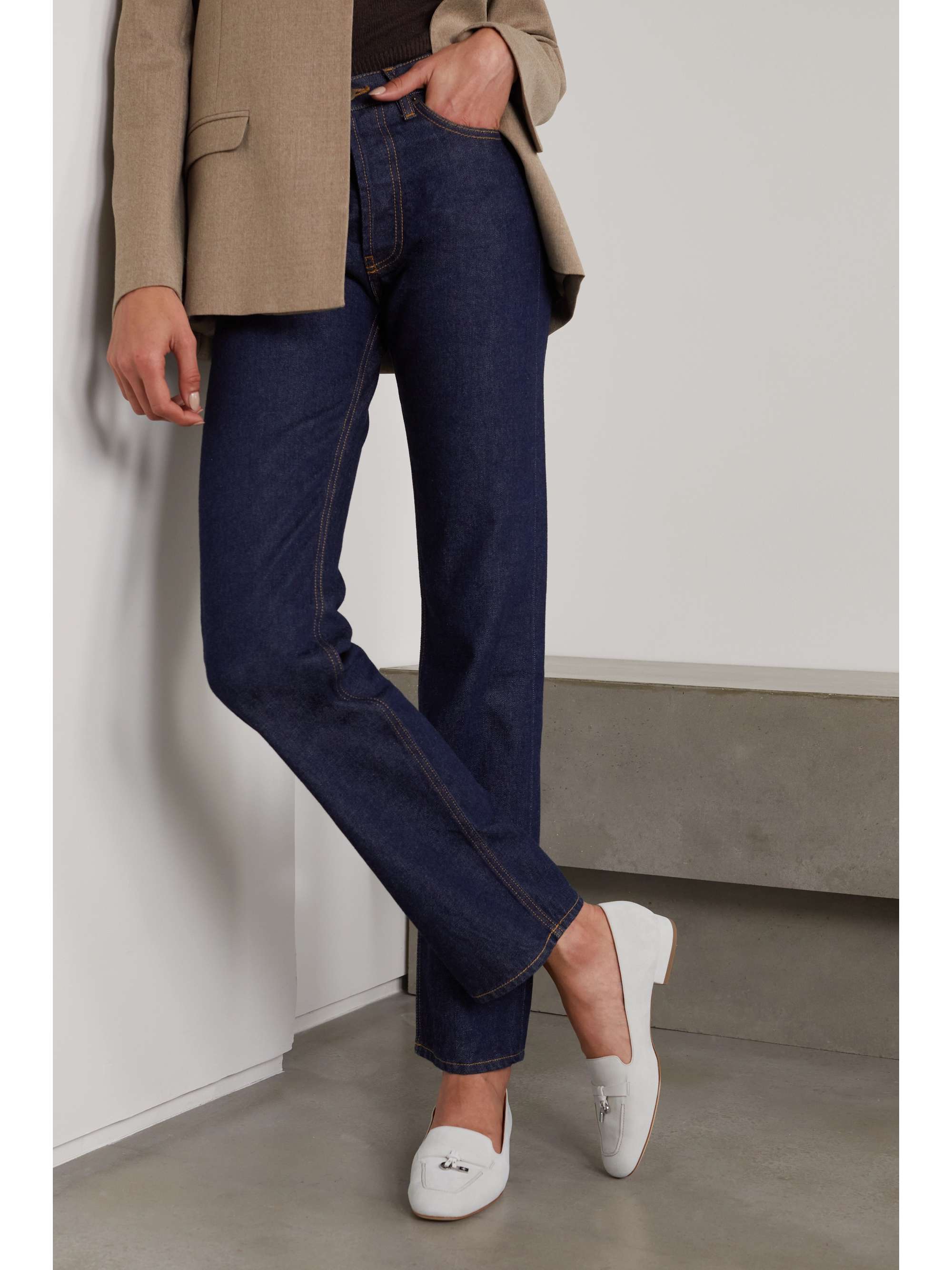 LORO PIANA Charms suede ballet flats
