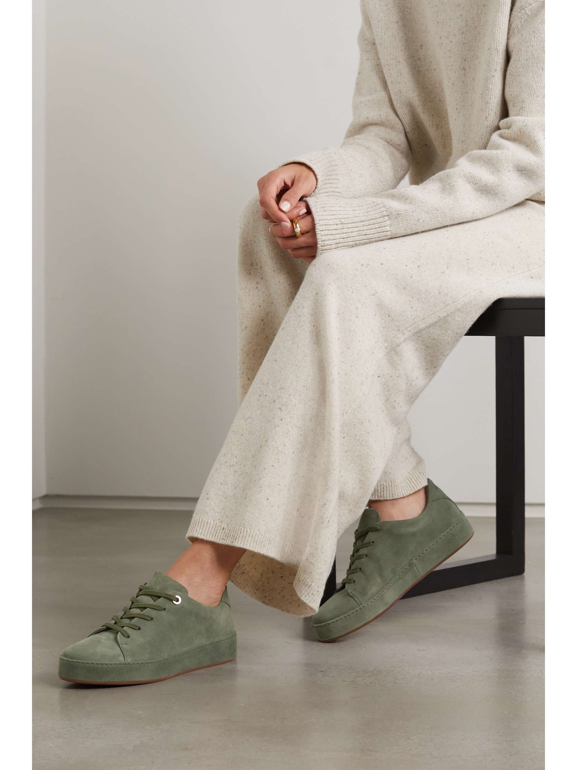 LORO PIANA Nuages suede sneakers