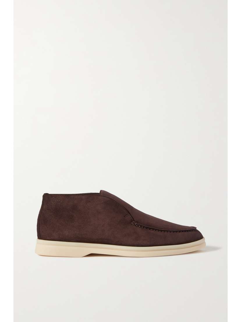 Loro Piana Open Walk Suede Loafers