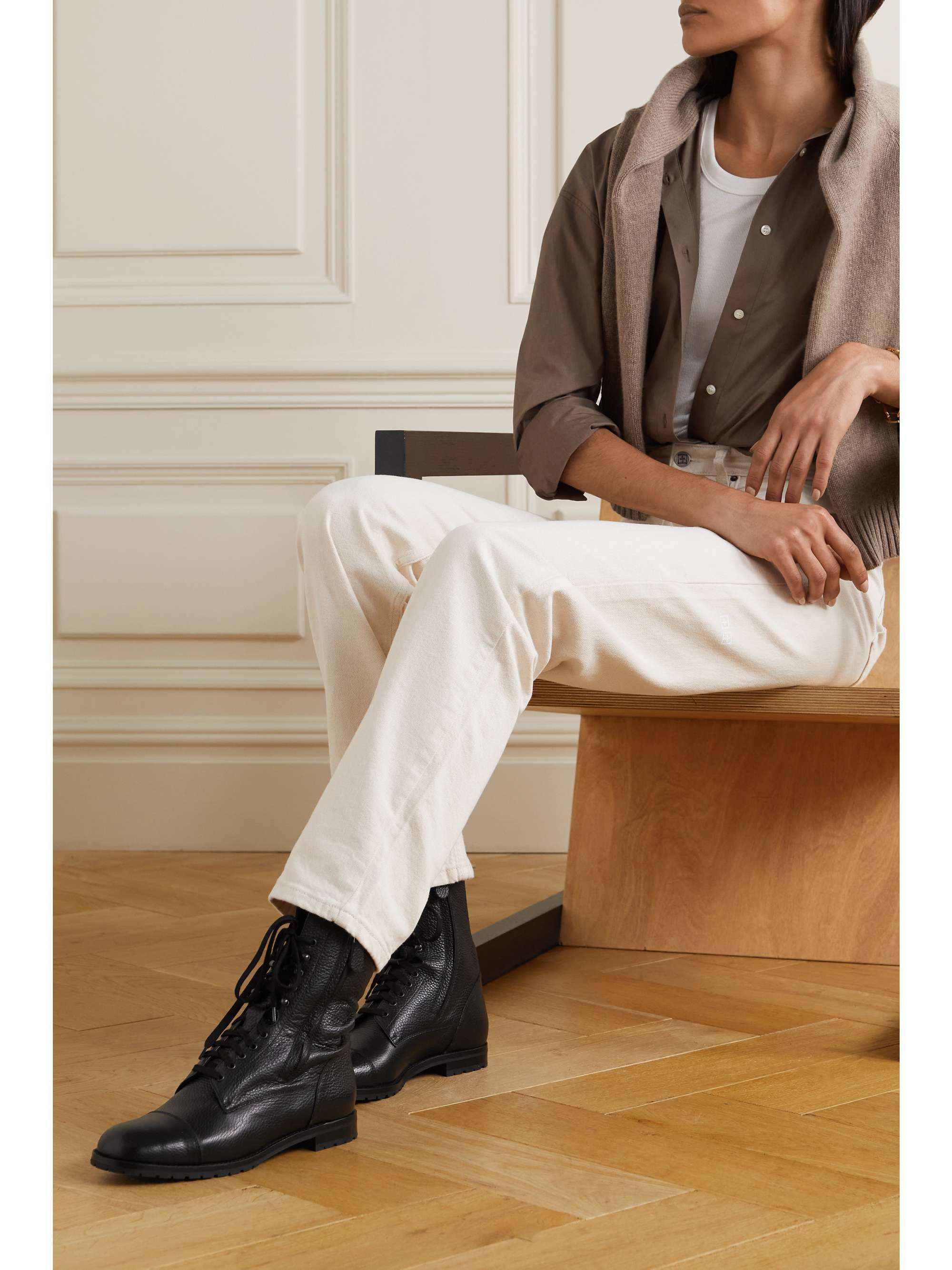 manolo blahnik combat boots