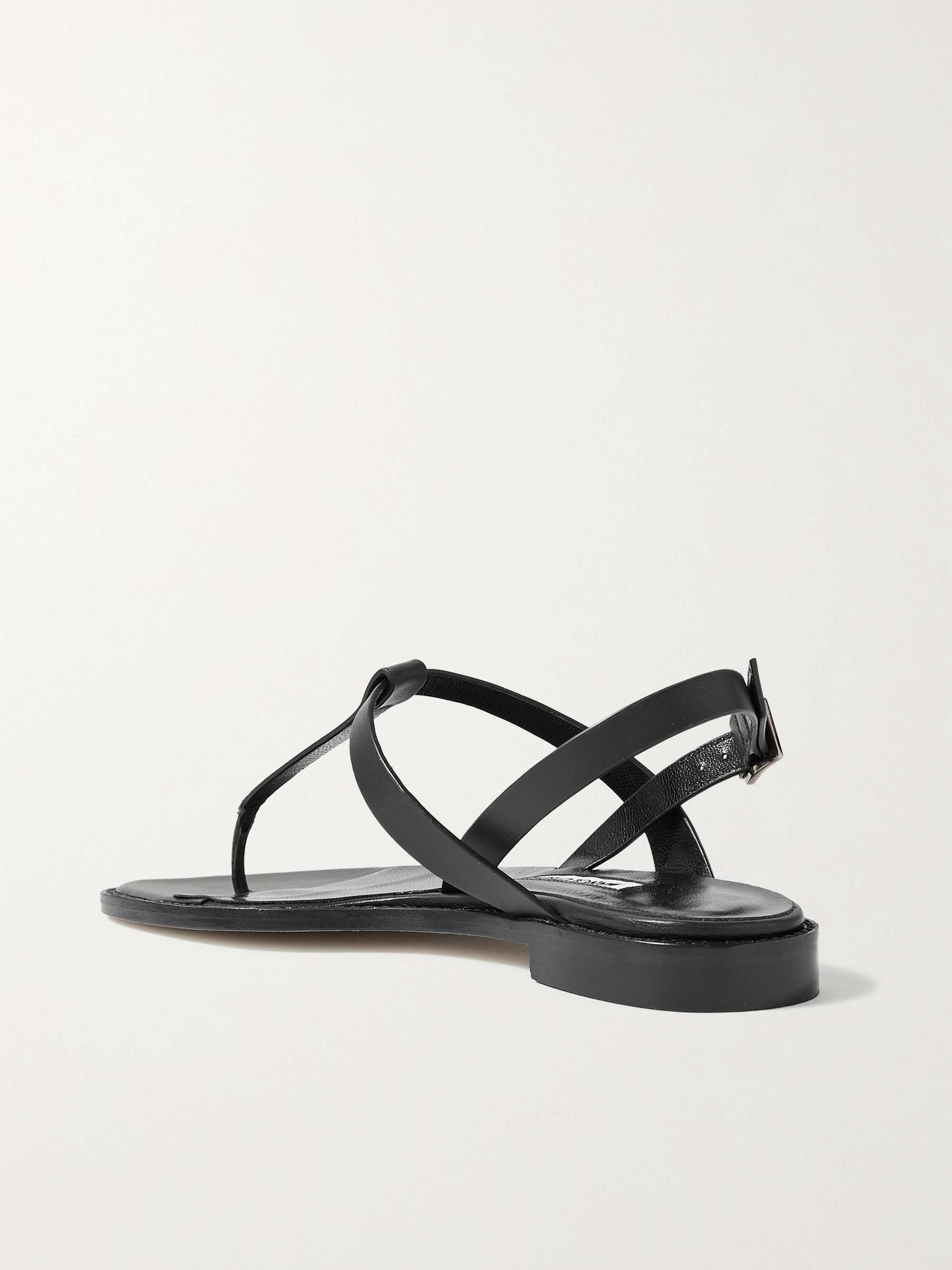 MANOLO BLAHNIK Hata leather slingback sandals