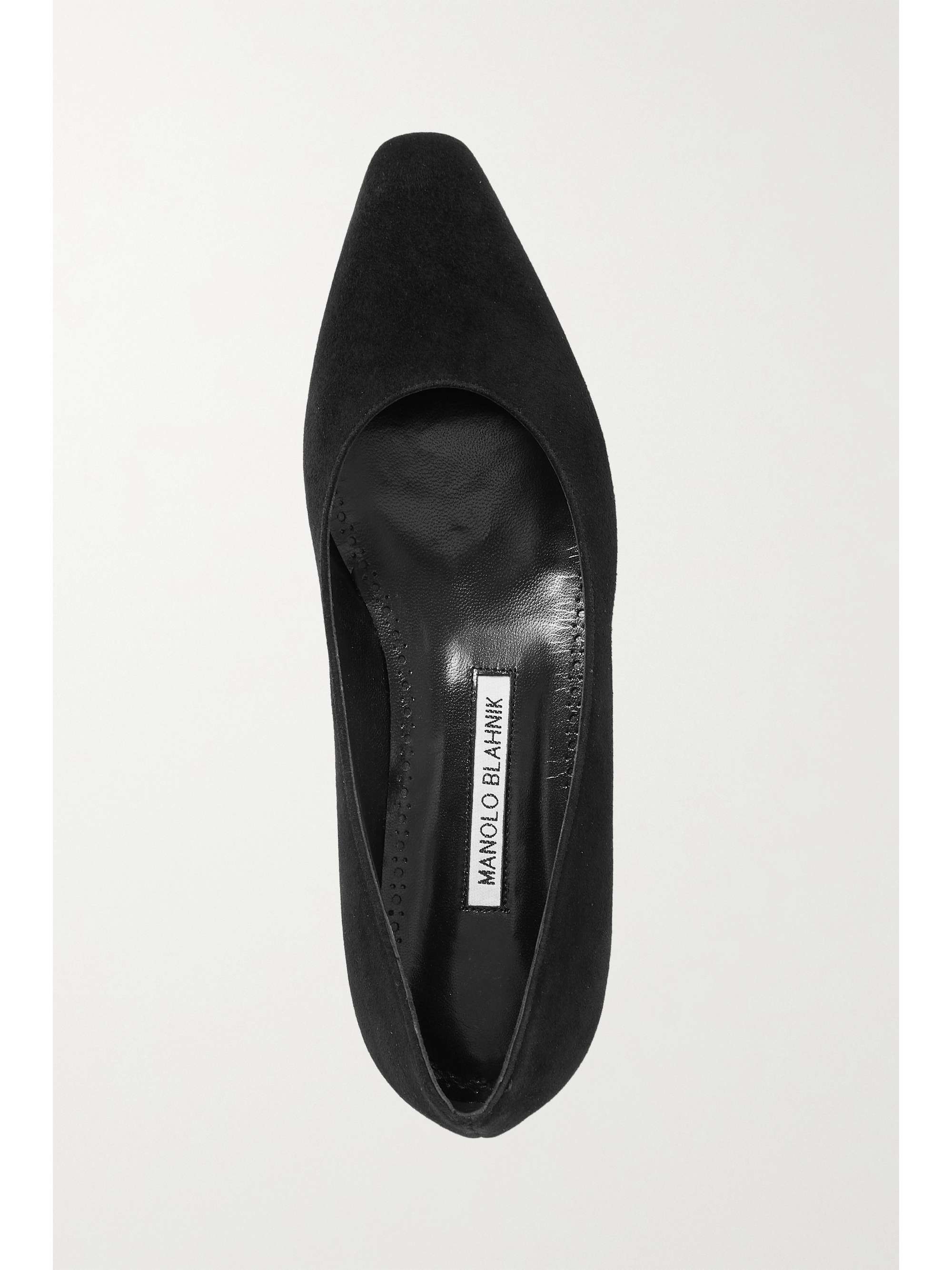 MANOLO BLAHNIK Gelista suede ballet flats