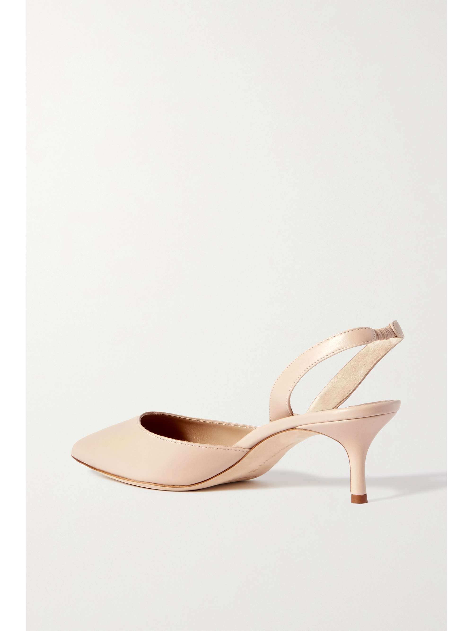 MANOLO BLAHNIK Carolyne Bridal 50 Slingback-Pumps aus Satin