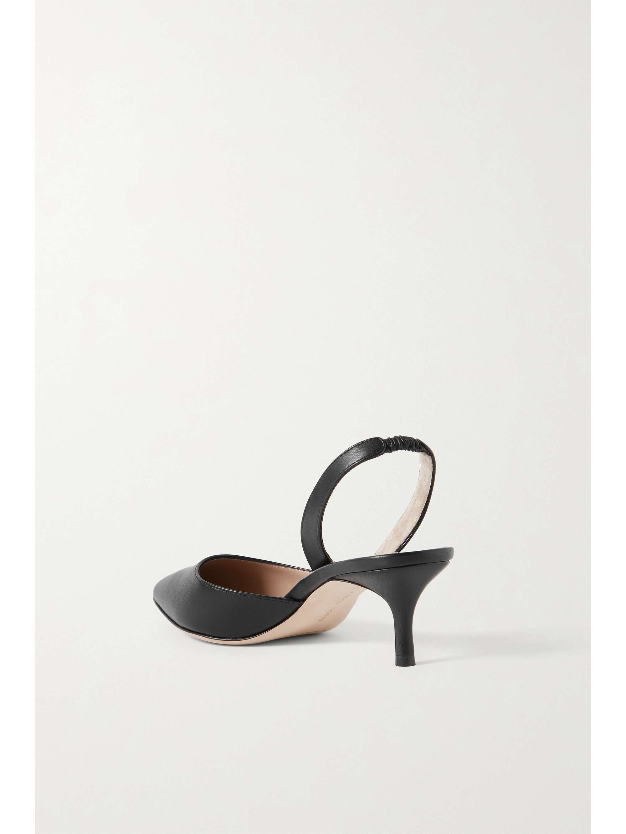 MANOLO BLAHNIK Carolyne Bridal 50 satin slingback pumps